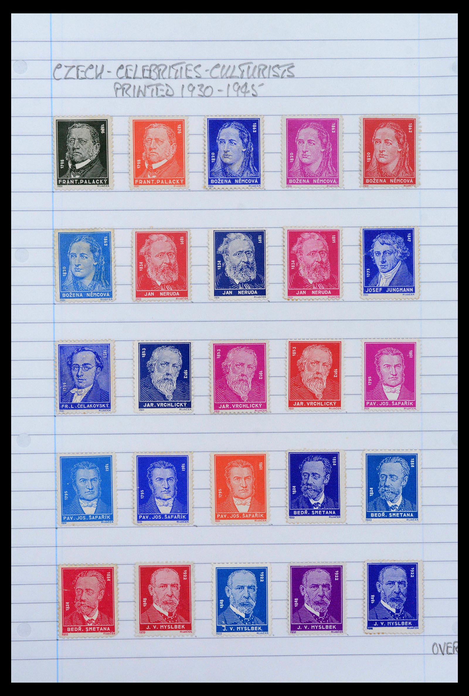 39165 0030 - Postzegelverzameling 39165 Tsjechoslowakije gespecialiseerd 1919-1970