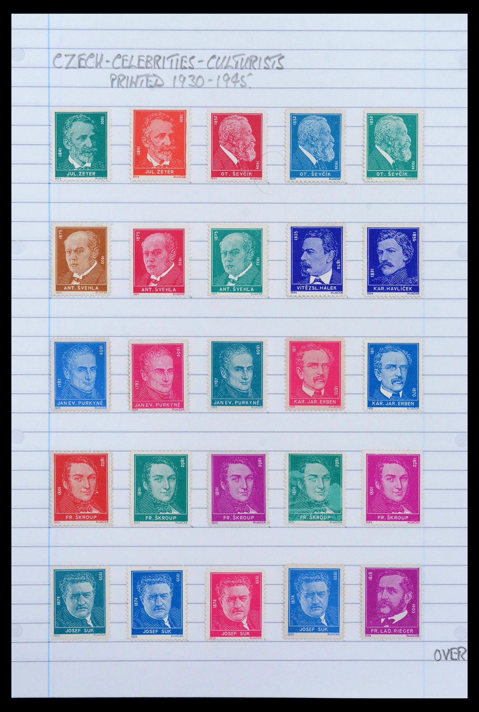 39165 0032 - Postzegelverzameling 39165 Tsjechoslowakije gespecialiseerd 1919-1970