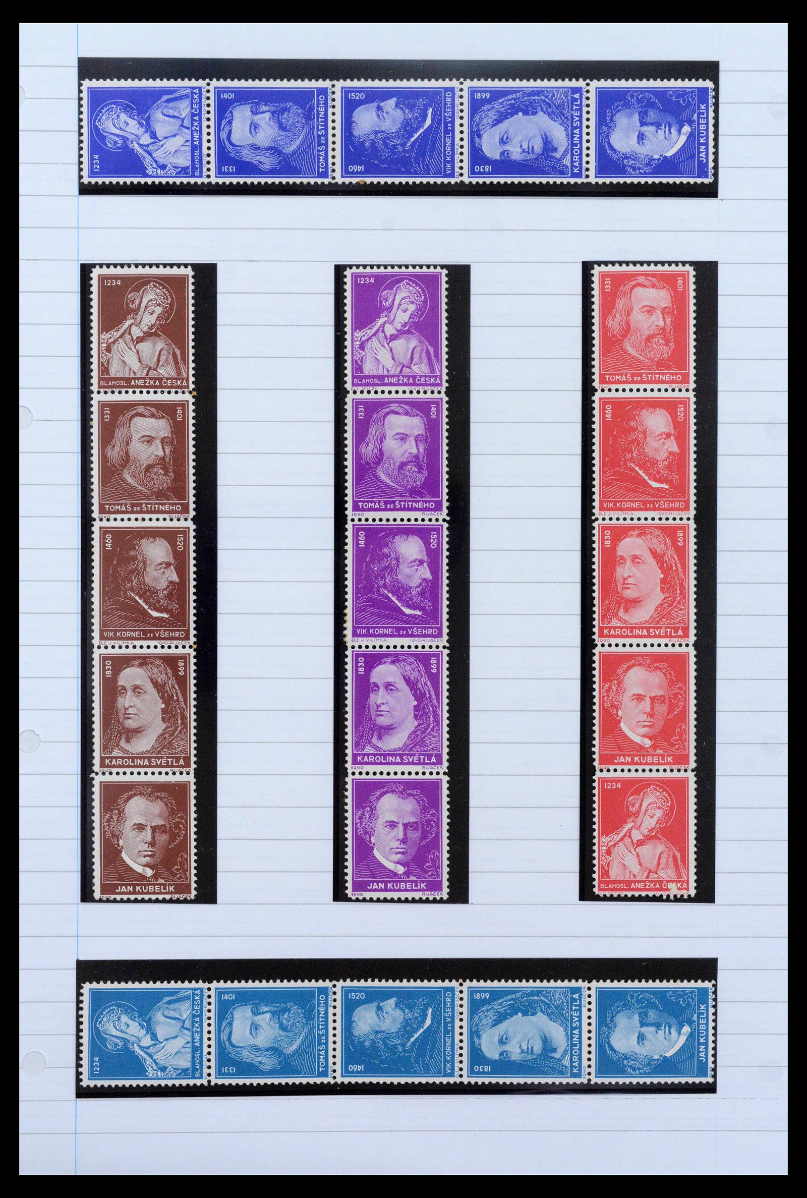 39165 0033 - Postzegelverzameling 39165 Tsjechoslowakije gespecialiseerd 1919-1970