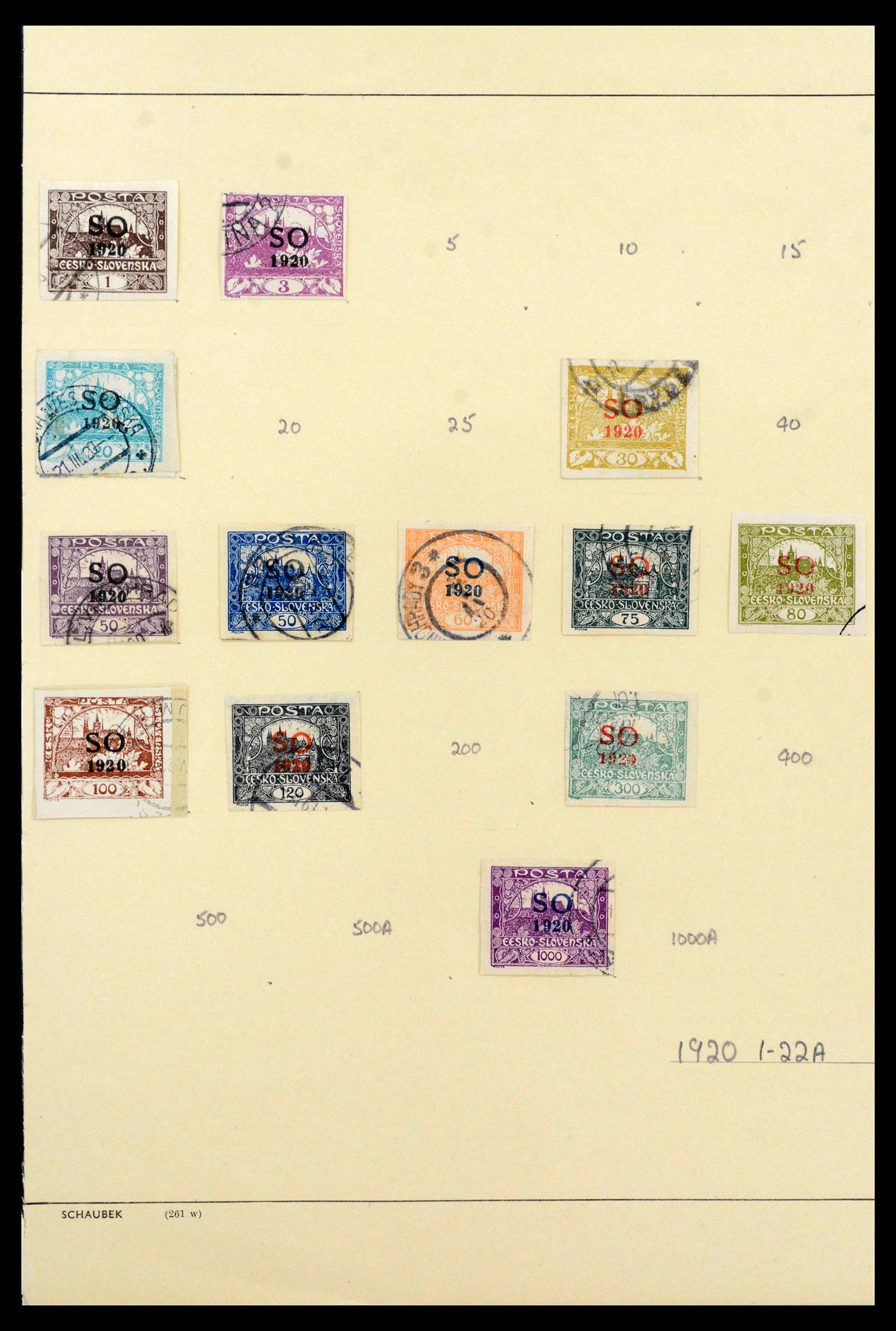39165 0038 - Postzegelverzameling 39165 Tsjechoslowakije gespecialiseerd 1919-1970