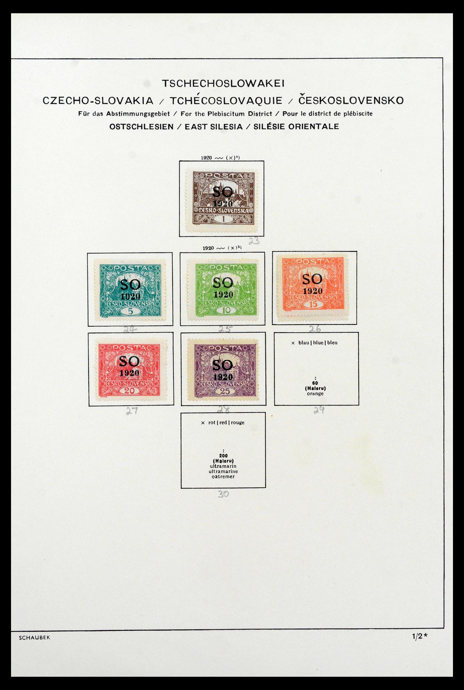 39165 0041 - Postzegelverzameling 39165 Tsjechoslowakije gespecialiseerd 1919-1970