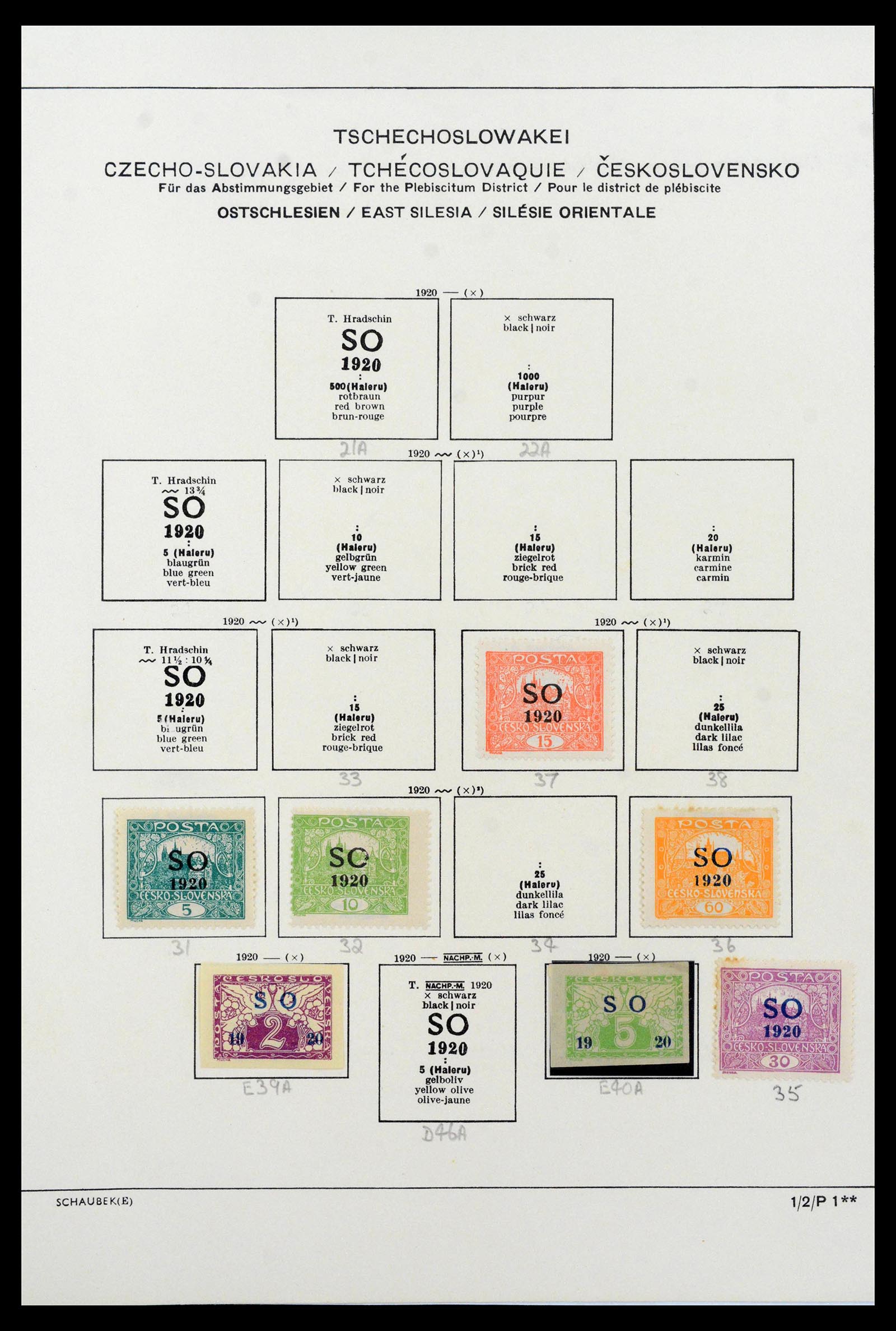 39165 0044 - Postzegelverzameling 39165 Tsjechoslowakije gespecialiseerd 1919-1970