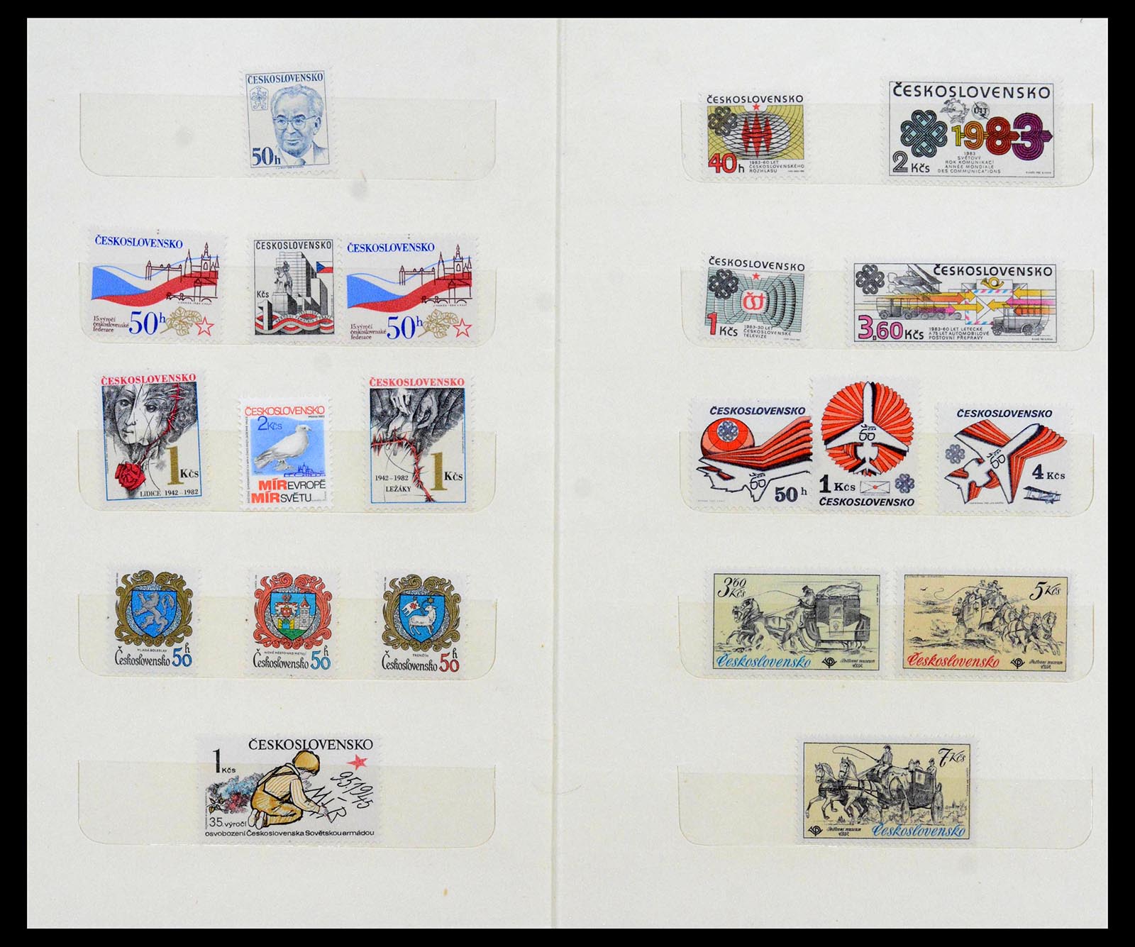 39165 0052 - Postzegelverzameling 39165 Tsjechoslowakije gespecialiseerd 1919-1970