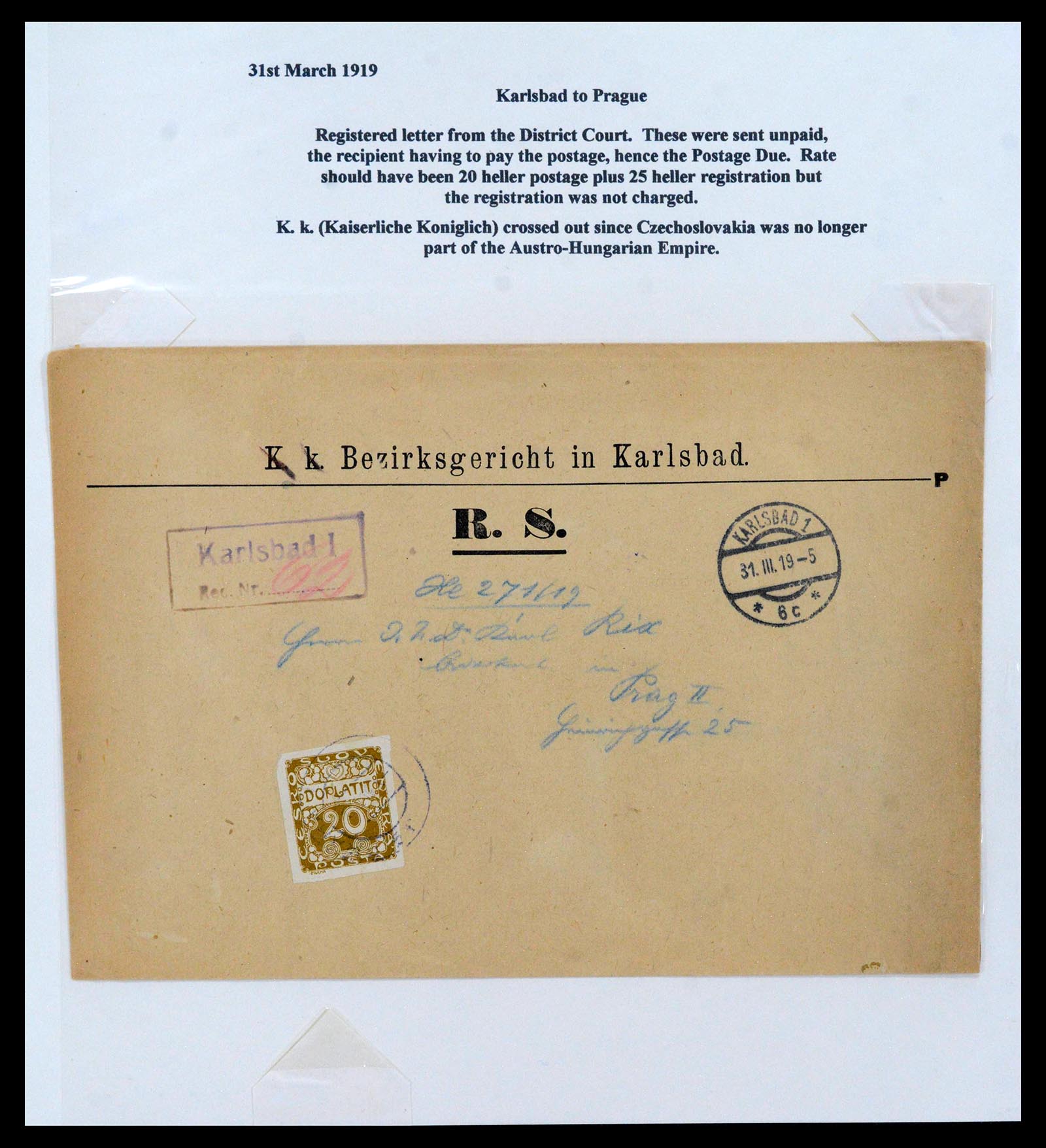 39165 0053 - Postzegelverzameling 39165 Tsjechoslowakije gespecialiseerd 1919-1970