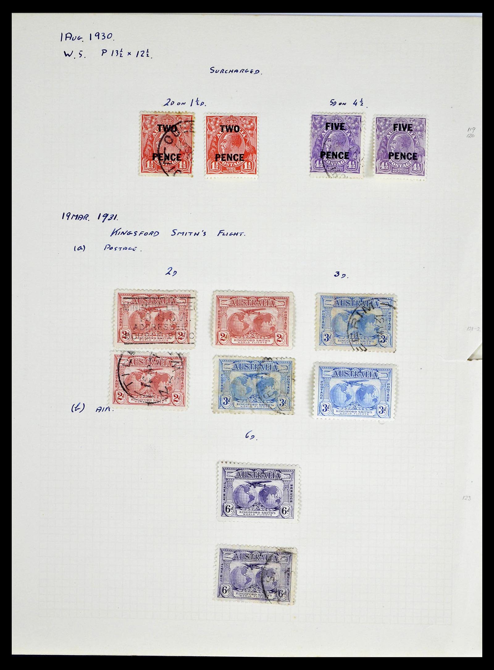 39166 0017 - Stamp collection 39166 Australia 1913-1949.
