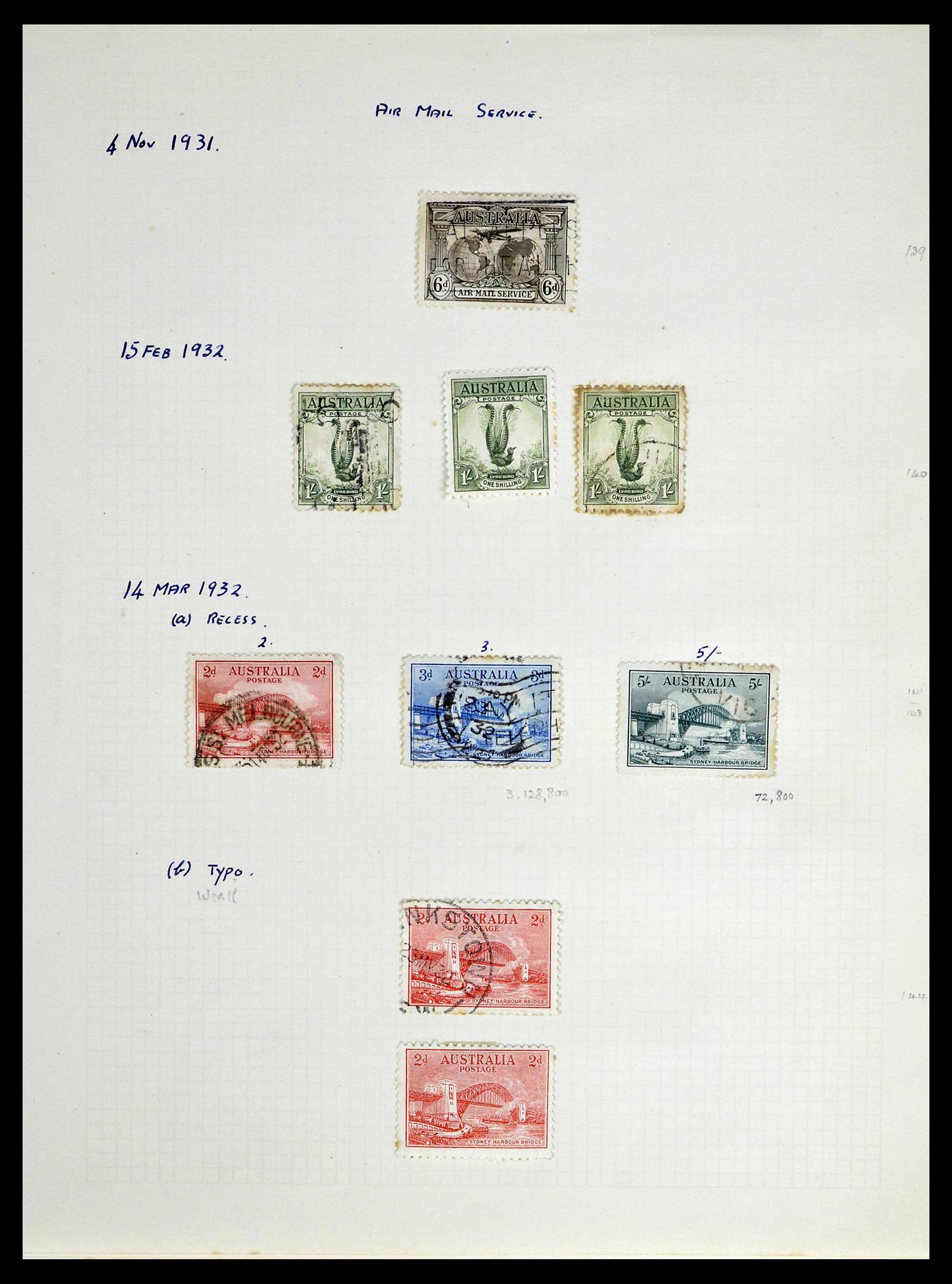 39166 0019 - Postzegelverzameling 39166 Australië 1913-1949.