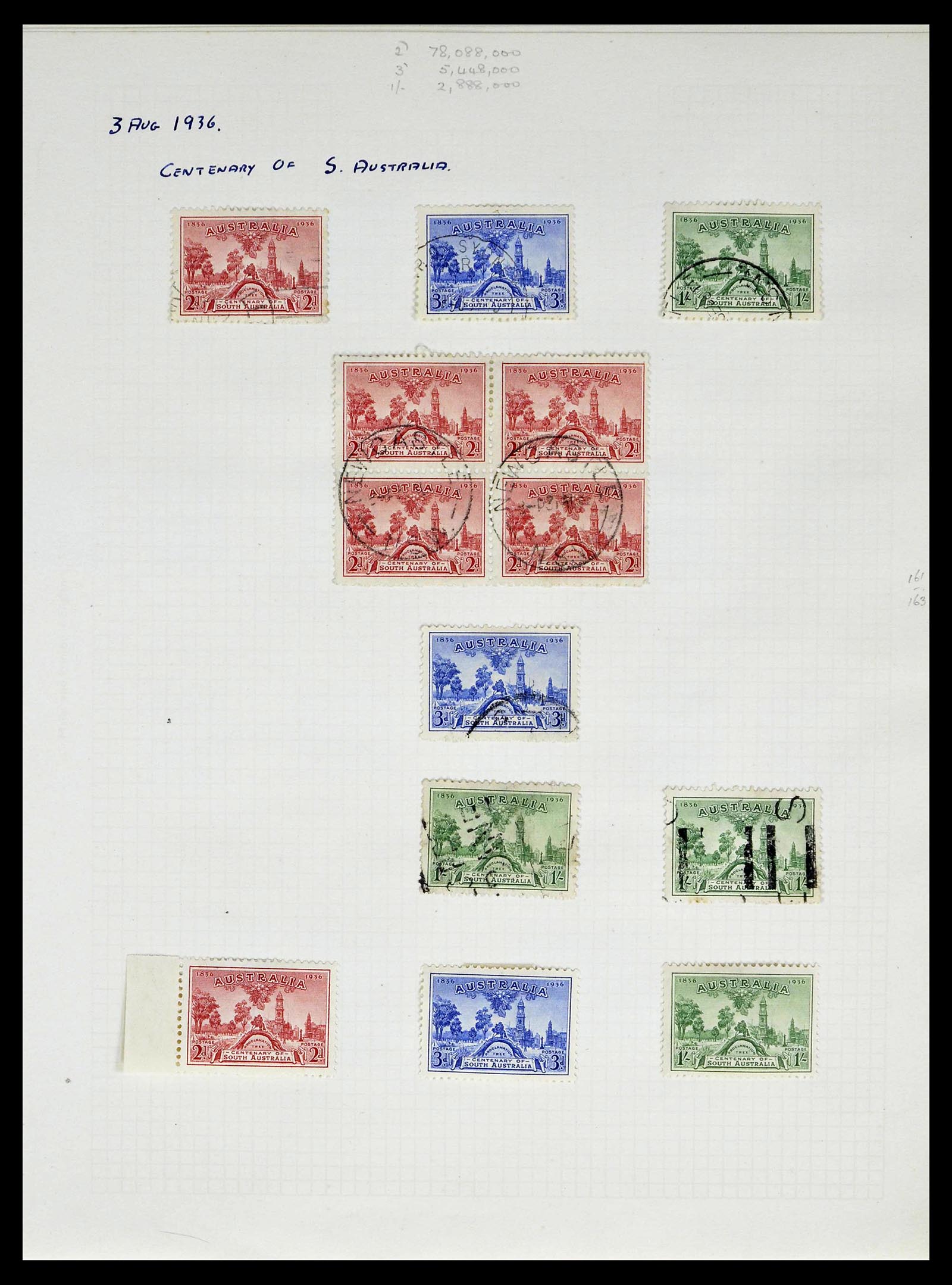 39166 0023 - Postzegelverzameling 39166 Australië 1913-1949.