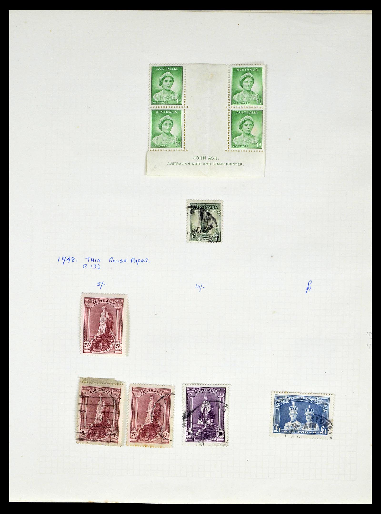 39166 0025 - Postzegelverzameling 39166 Australië 1913-1949.