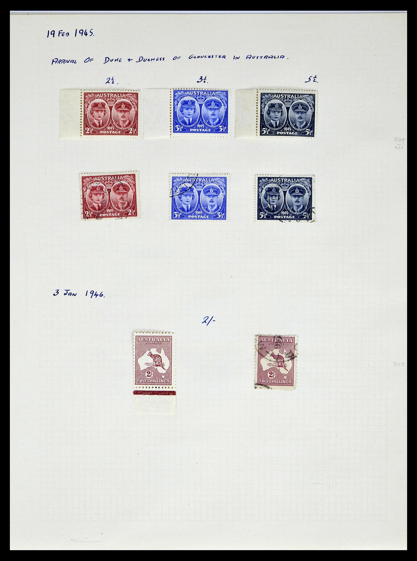 39166 0029 - Postzegelverzameling 39166 Australië 1913-1949.