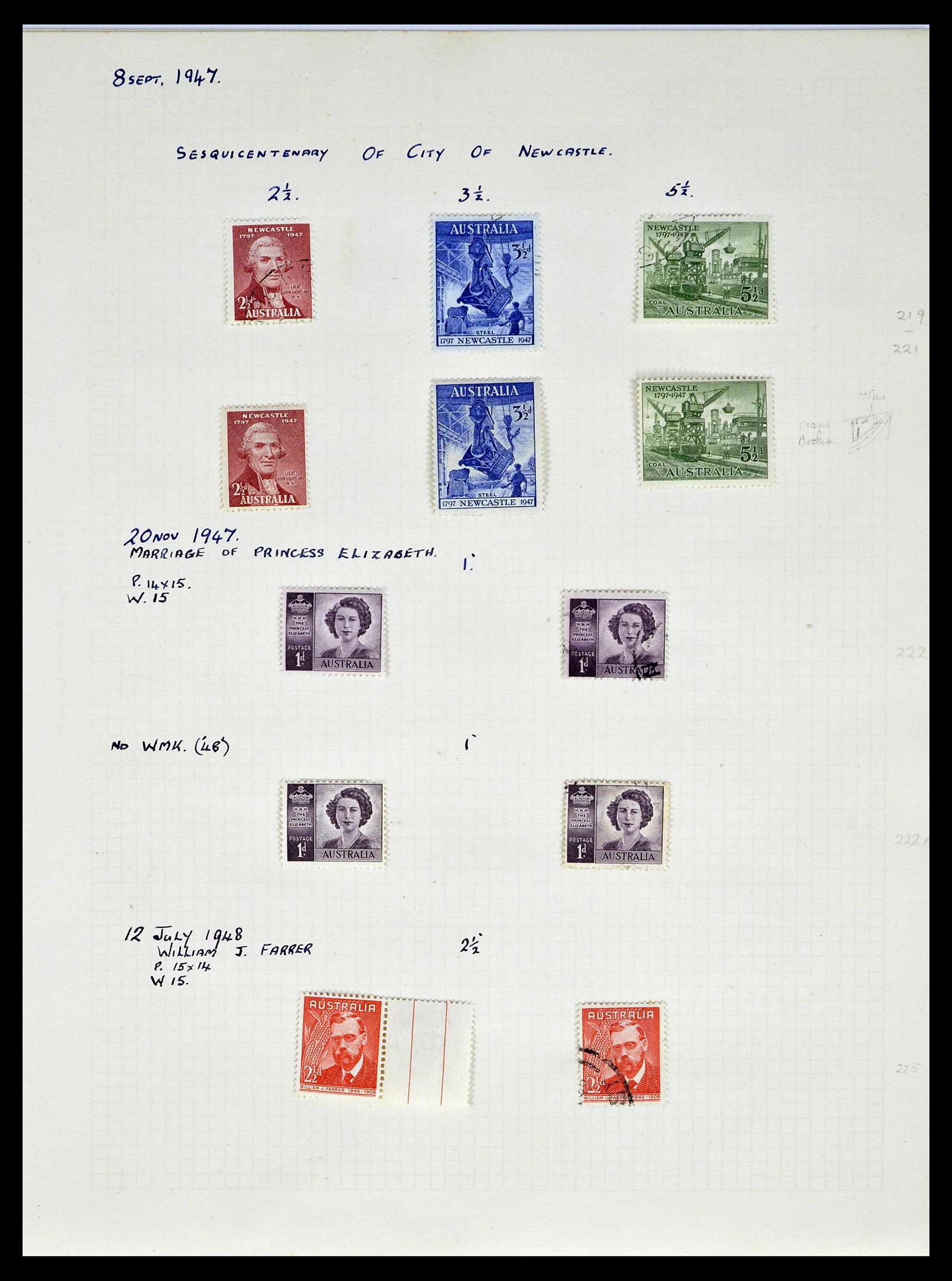39166 0031 - Postzegelverzameling 39166 Australië 1913-1949.