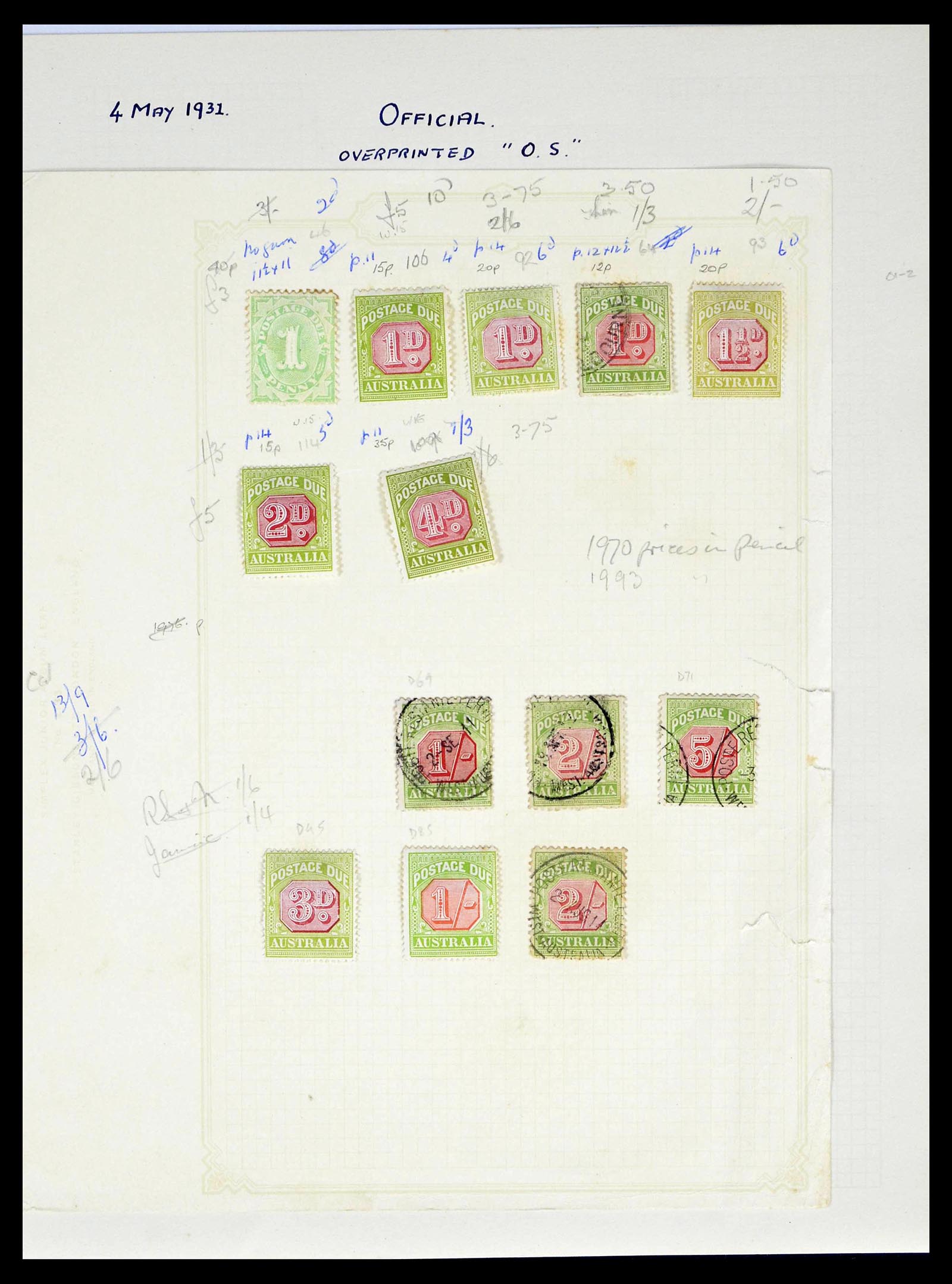 39166 0036 - Stamp collection 39166 Australia 1913-1949.