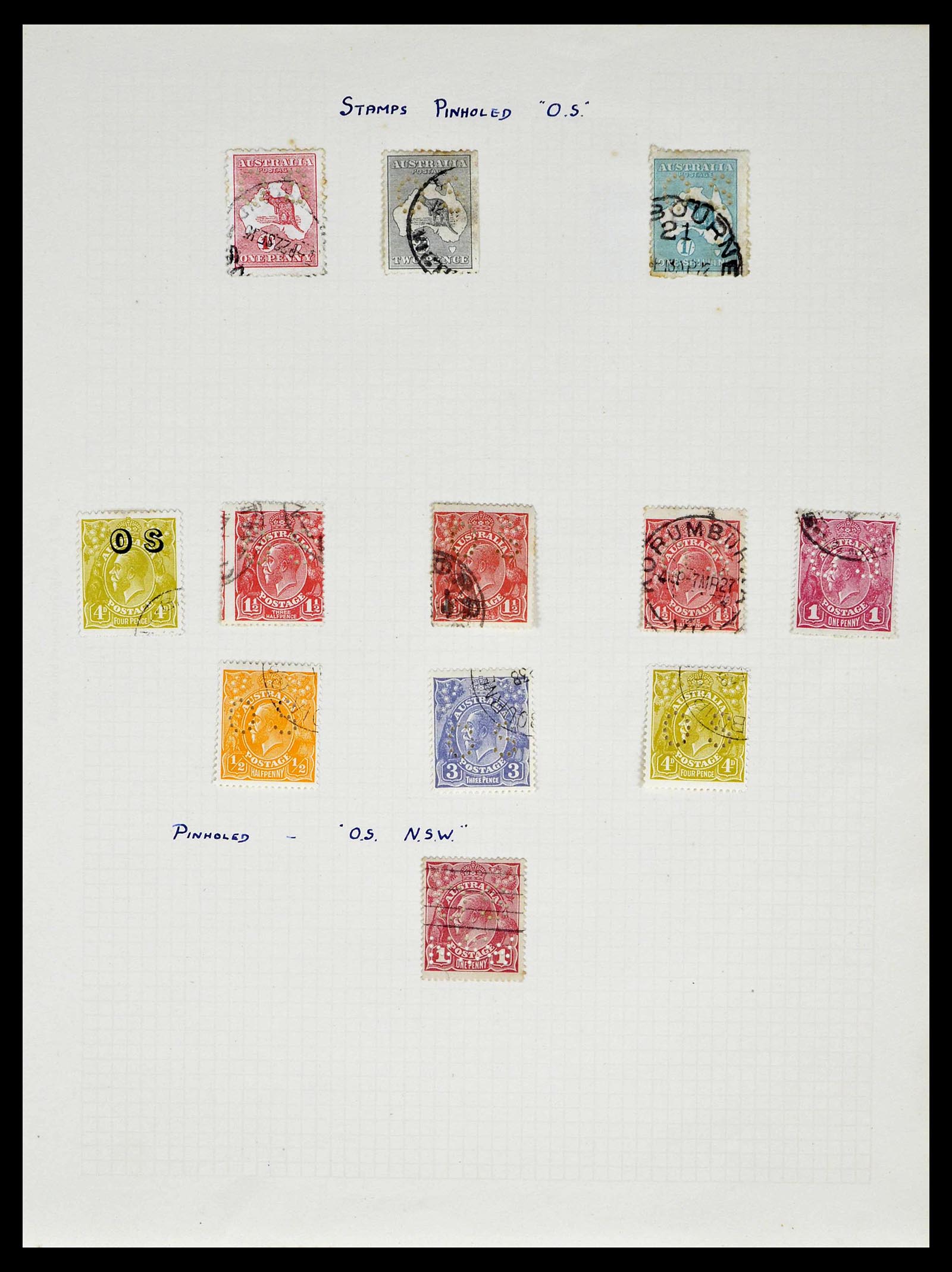 39166 0040 - Postzegelverzameling 39166 Australië 1913-1949.
