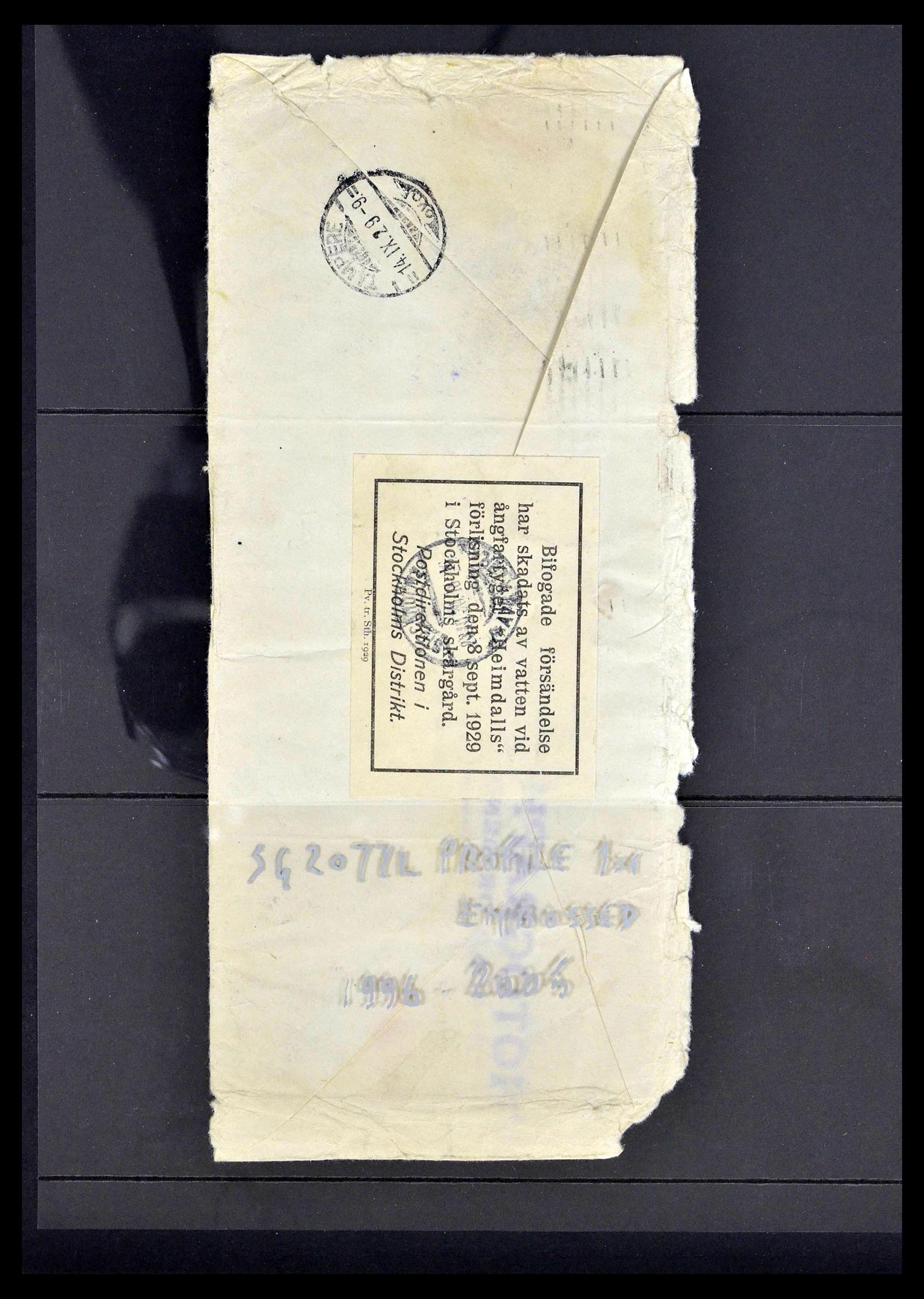 39167 0008 - Postzegelverzameling 39167 Rampenpost brieven 1909-1962.
