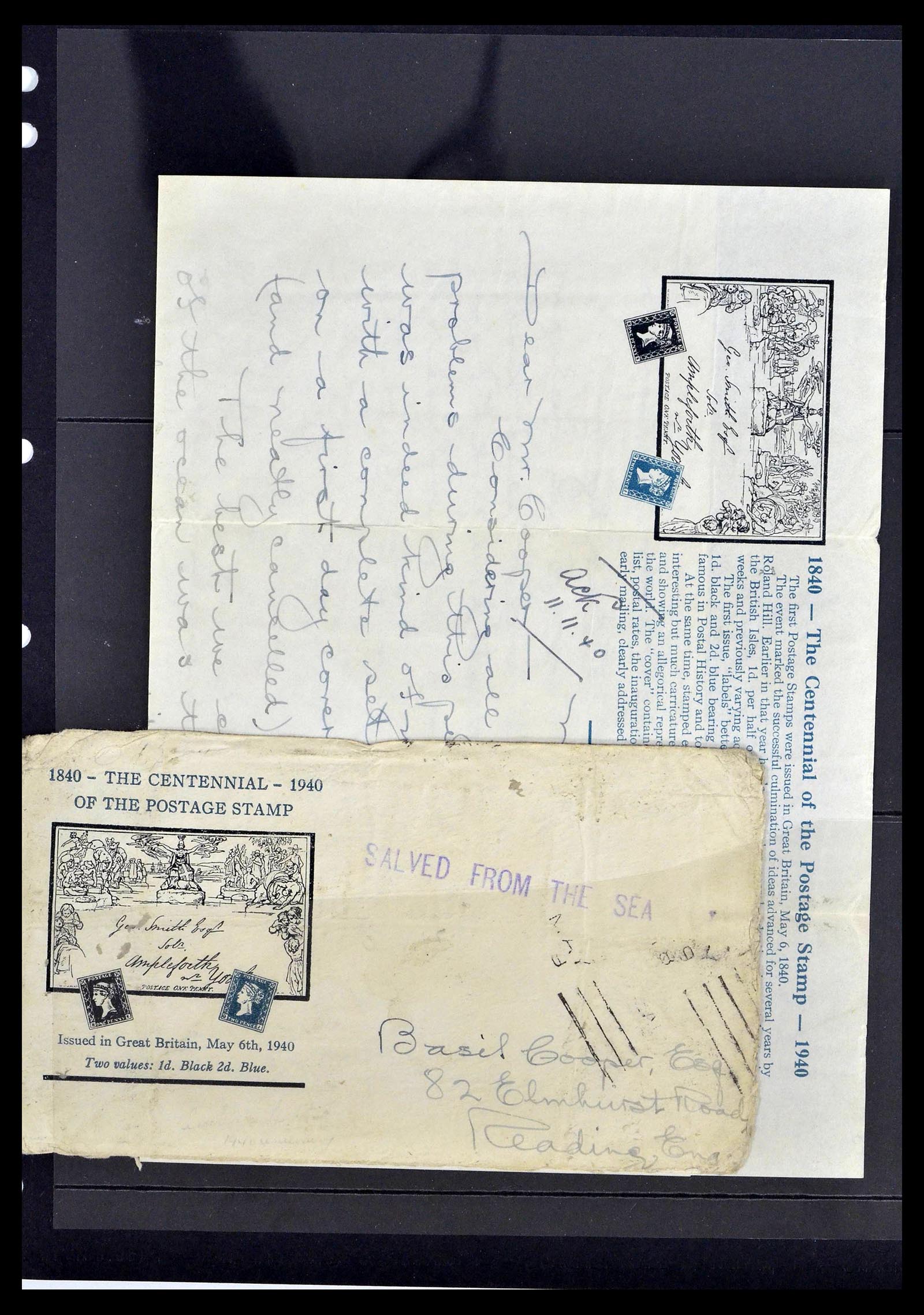 39167 0009 - Postzegelverzameling 39167 Rampenpost brieven 1909-1962.