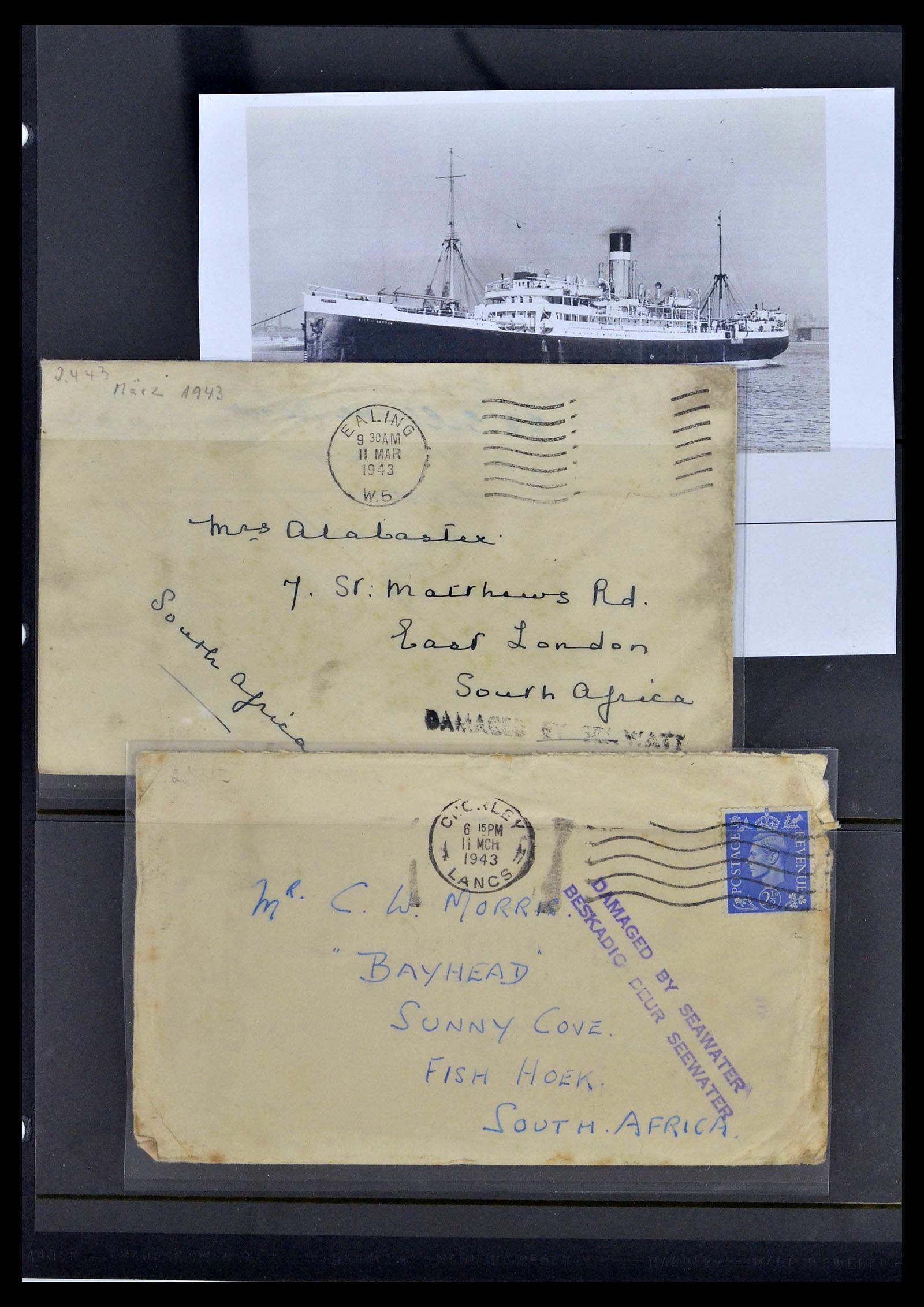 39167 0011 - Postzegelverzameling 39167 Rampenpost brieven 1909-1962.