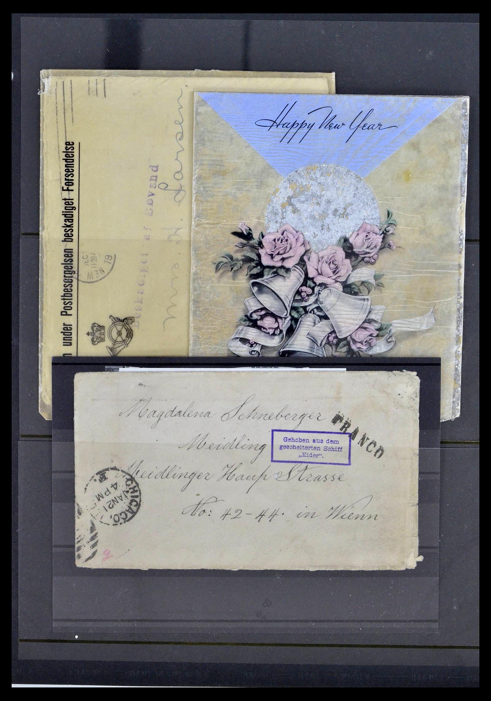 39167 0012 - Postzegelverzameling 39167 Rampenpost brieven 1909-1962.