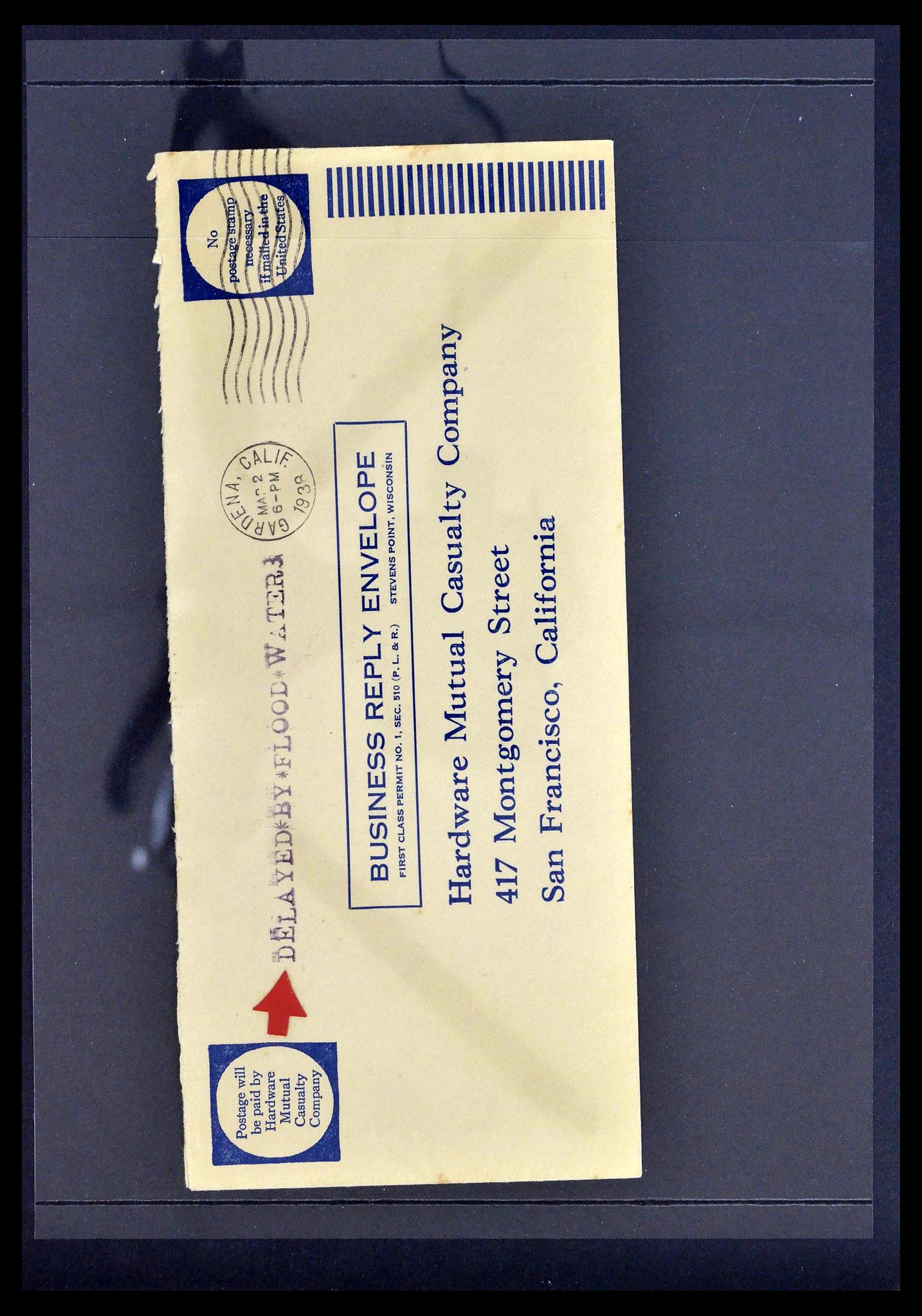 39167 0017 - Postzegelverzameling 39167 Rampenpost brieven 1909-1962.