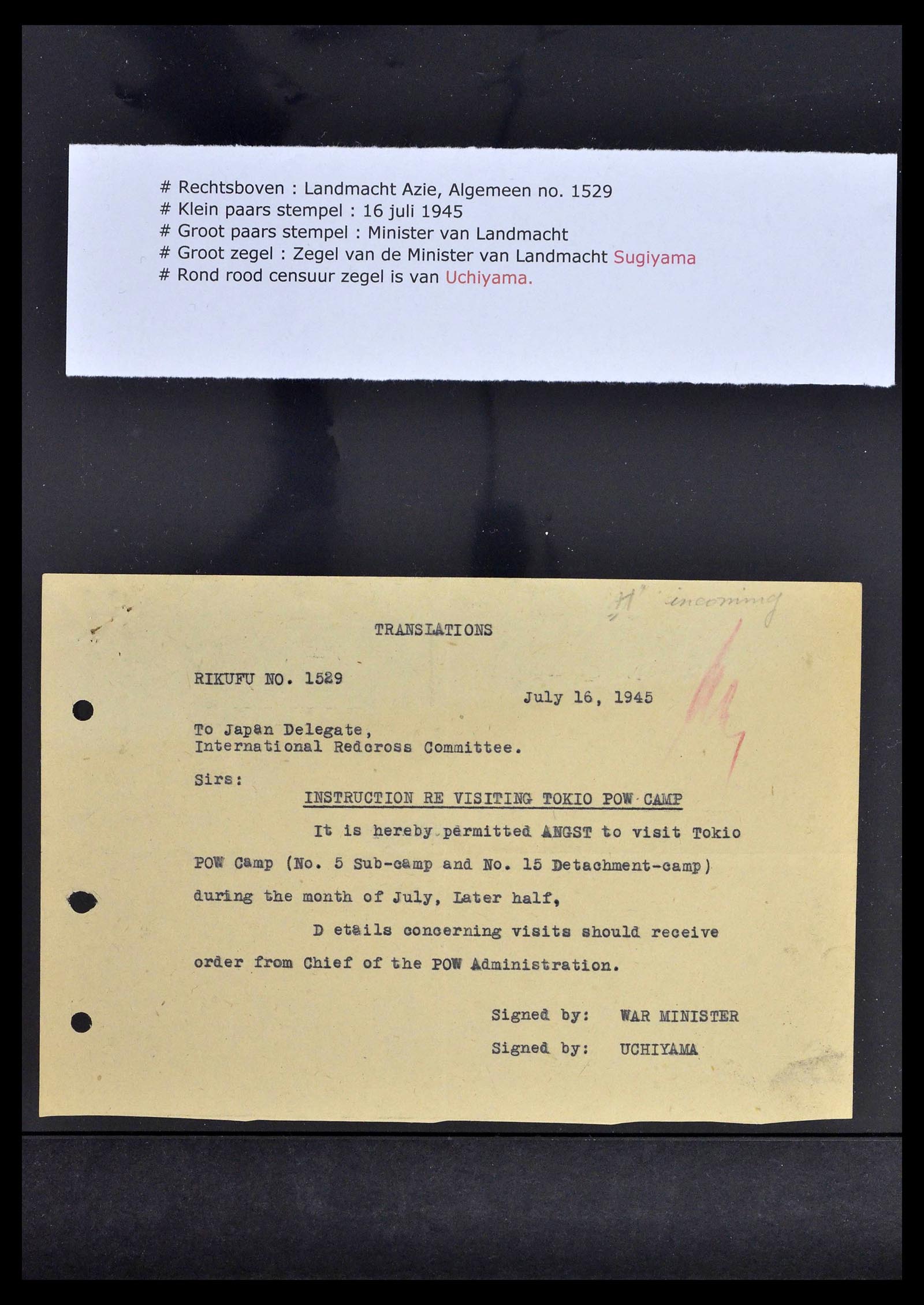 39168 0012 - Postzegelverzameling 39168 Japan WO II 1943-1945.