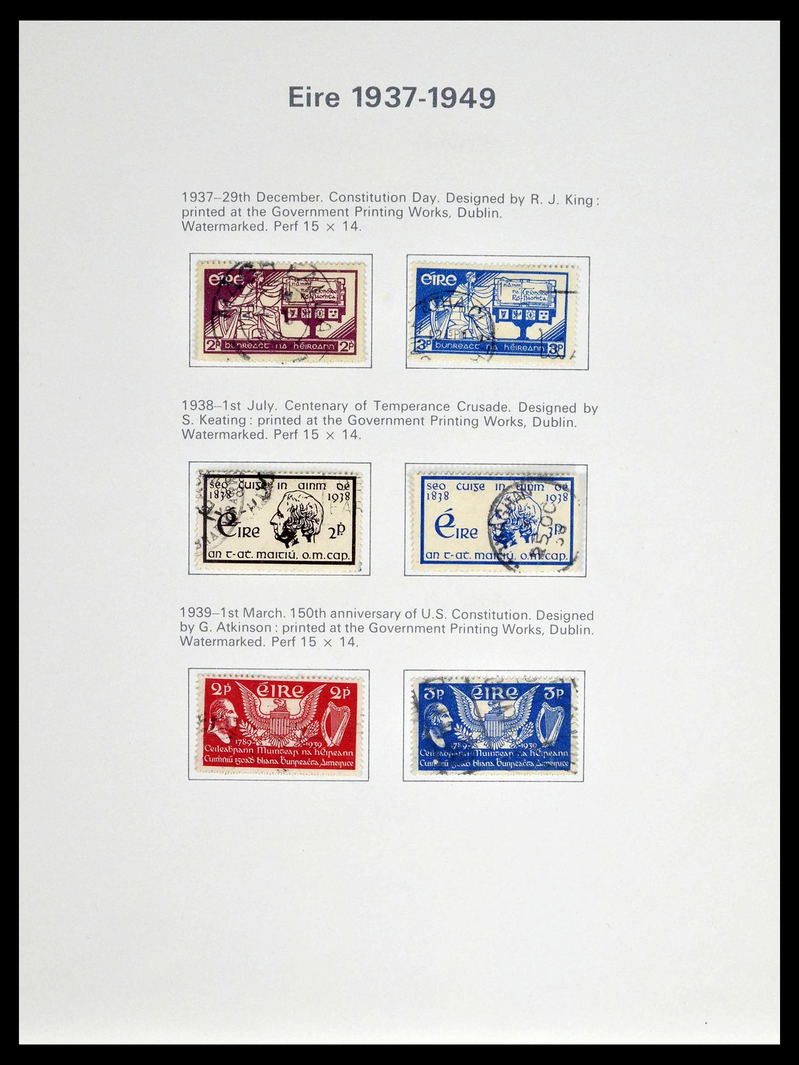 39173 0001 - Stamp collection 39173 Ireland 1937-1979.