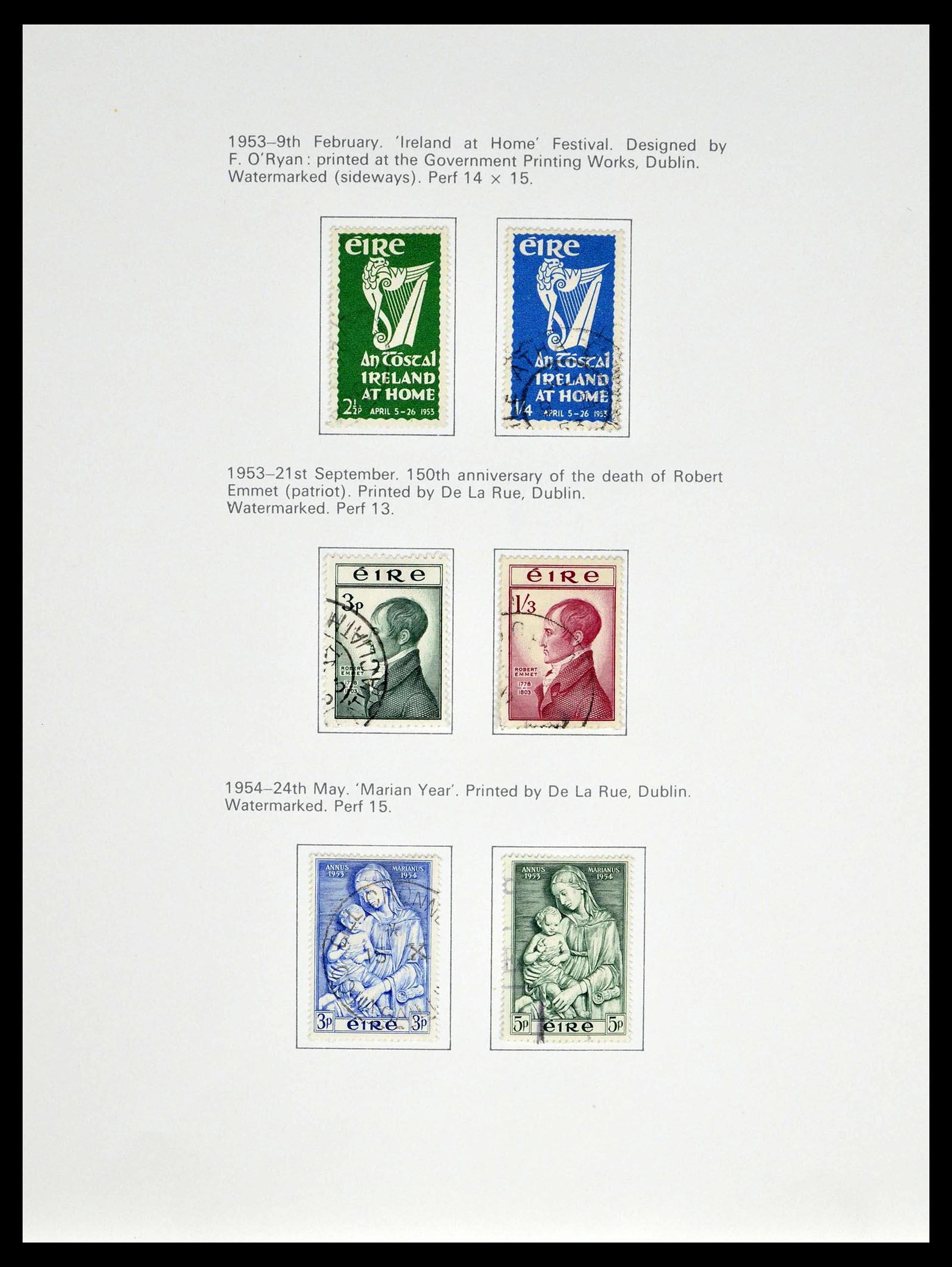 39173 0007 - Stamp collection 39173 Ireland 1937-1979.