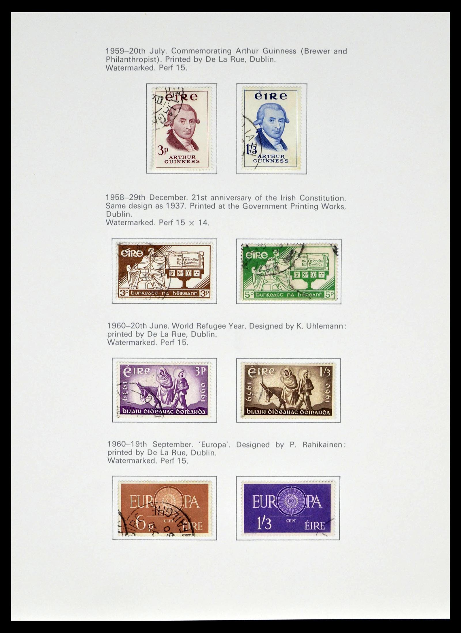 39173 0010 - Stamp collection 39173 Ireland 1937-1979.