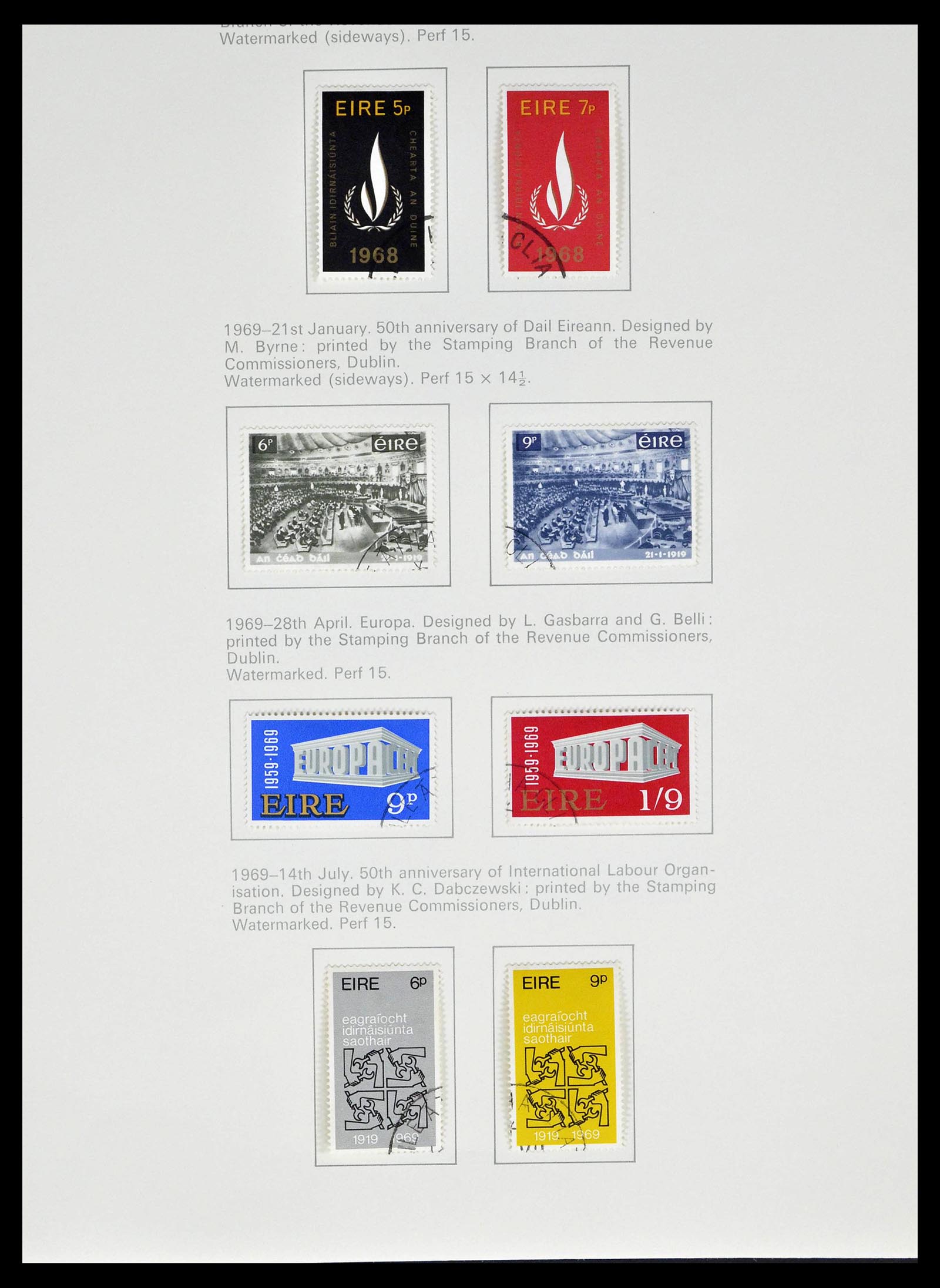 39173 0021 - Postzegelverzameling 39173 Ierland 1937-1979.