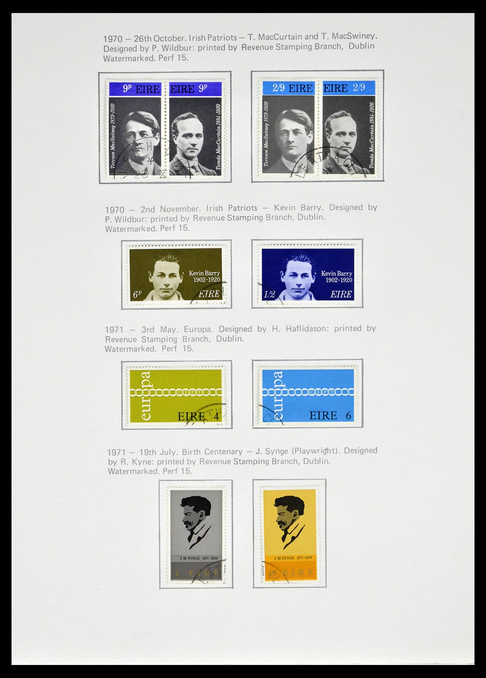 39173 0024 - Postzegelverzameling 39173 Ierland 1937-1979.