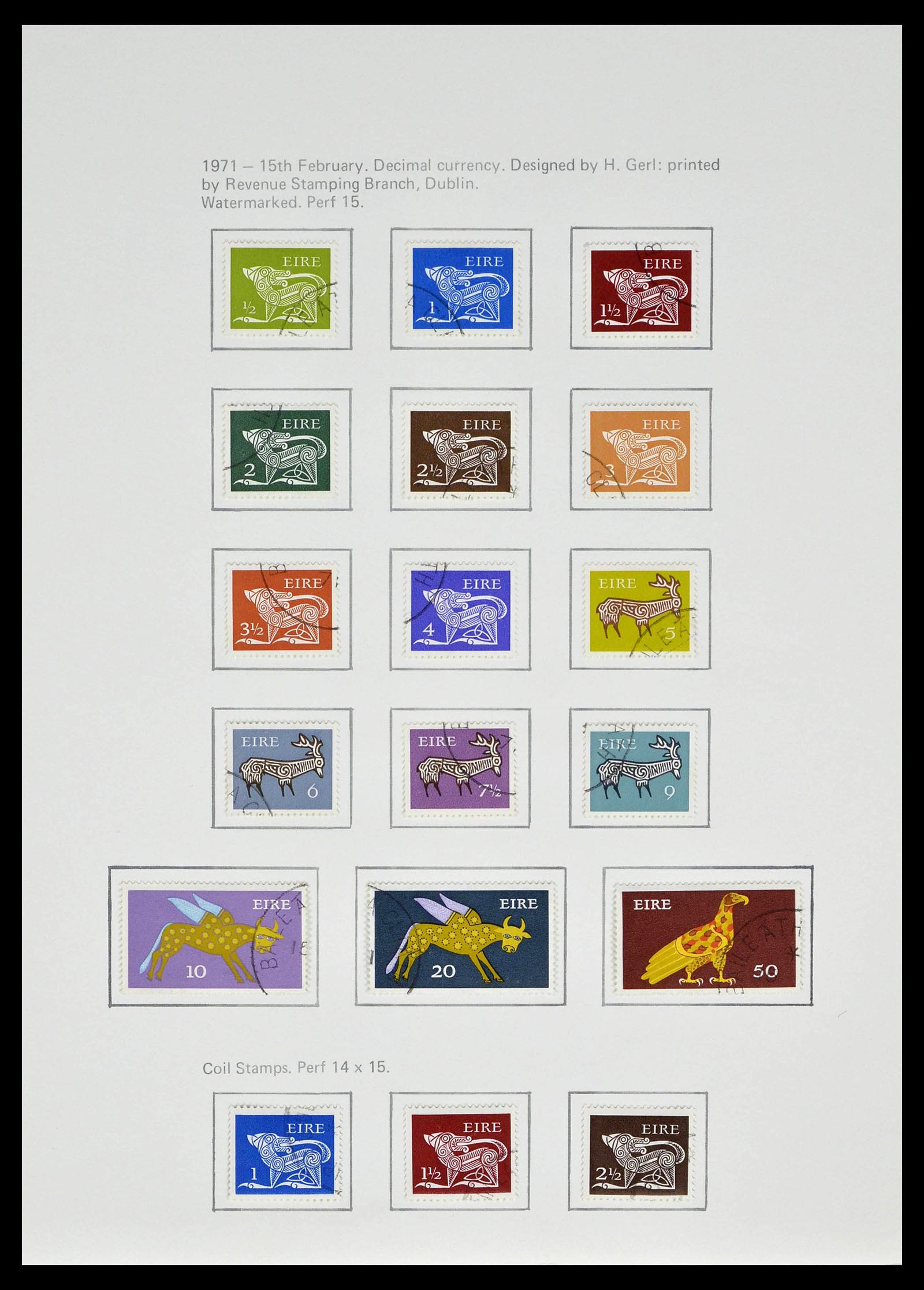 39173 0026 - Postzegelverzameling 39173 Ierland 1937-1979.