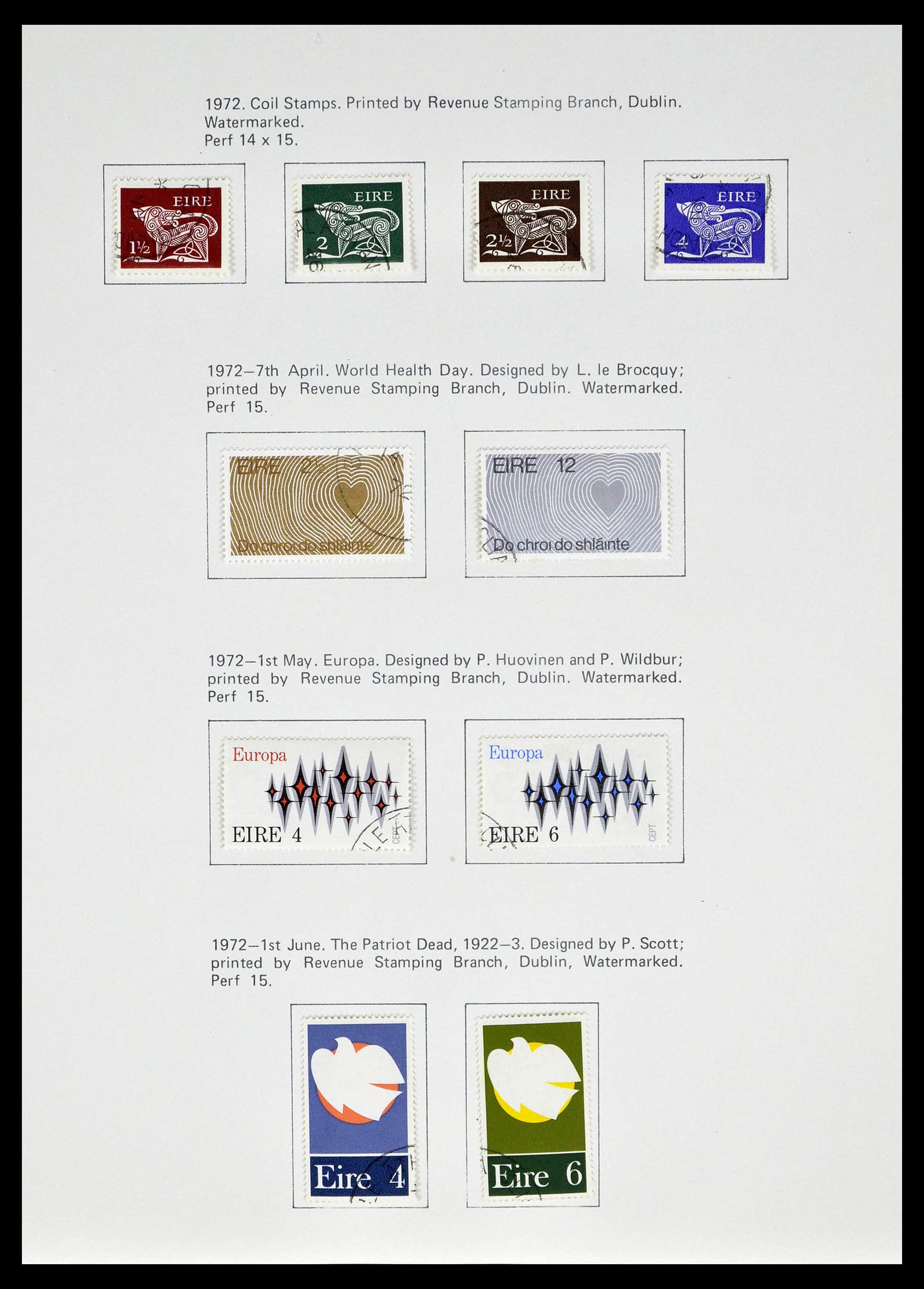 39173 0027 - Postzegelverzameling 39173 Ierland 1937-1979.