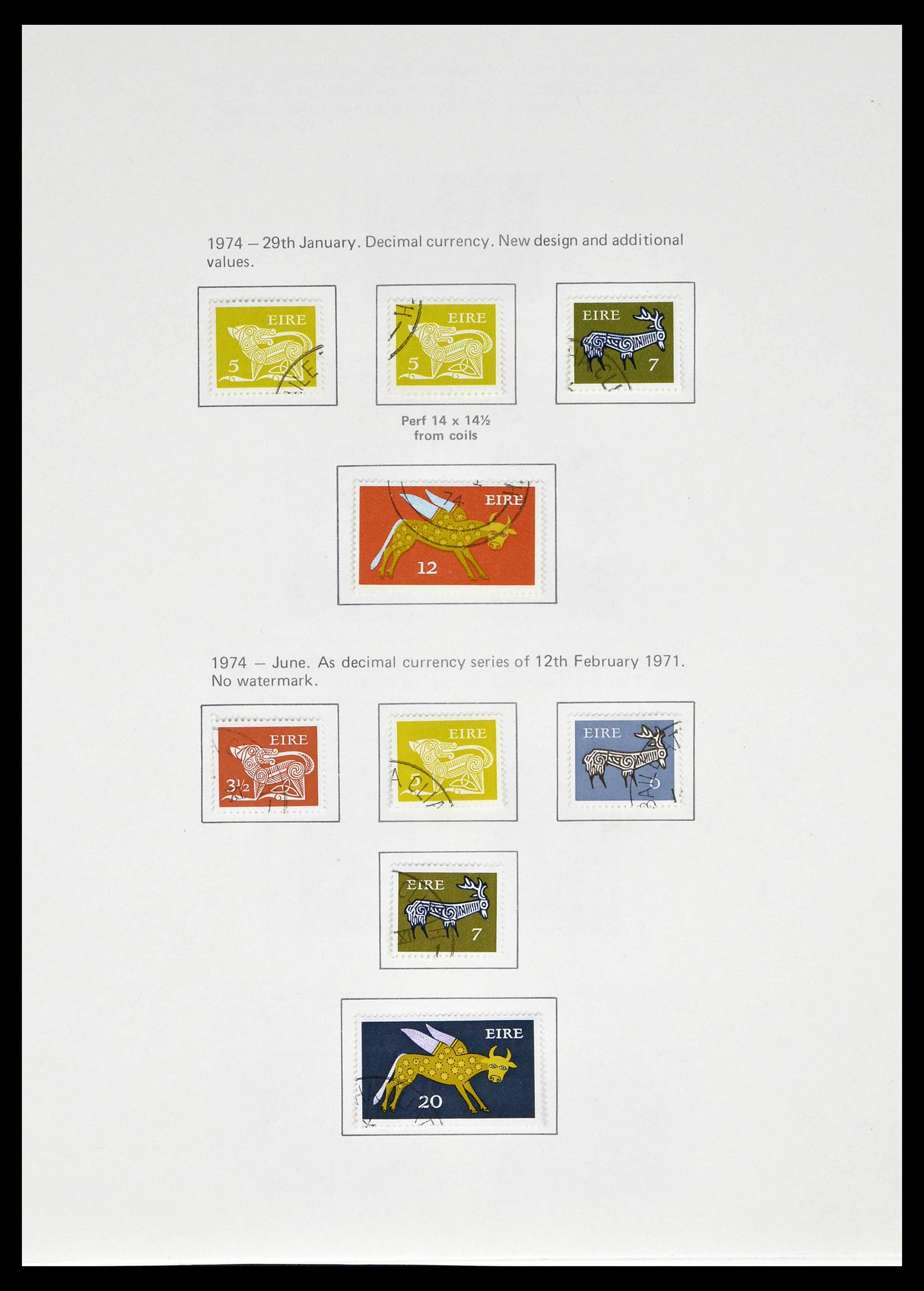 39173 0032 - Postzegelverzameling 39173 Ierland 1937-1979.