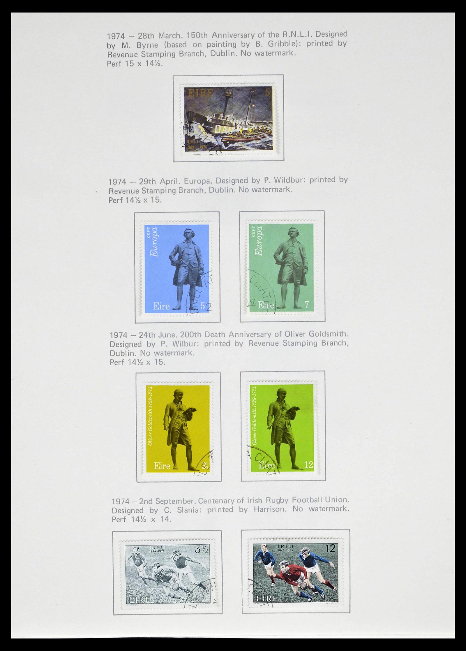 39173 0033 - Postzegelverzameling 39173 Ierland 1937-1979.