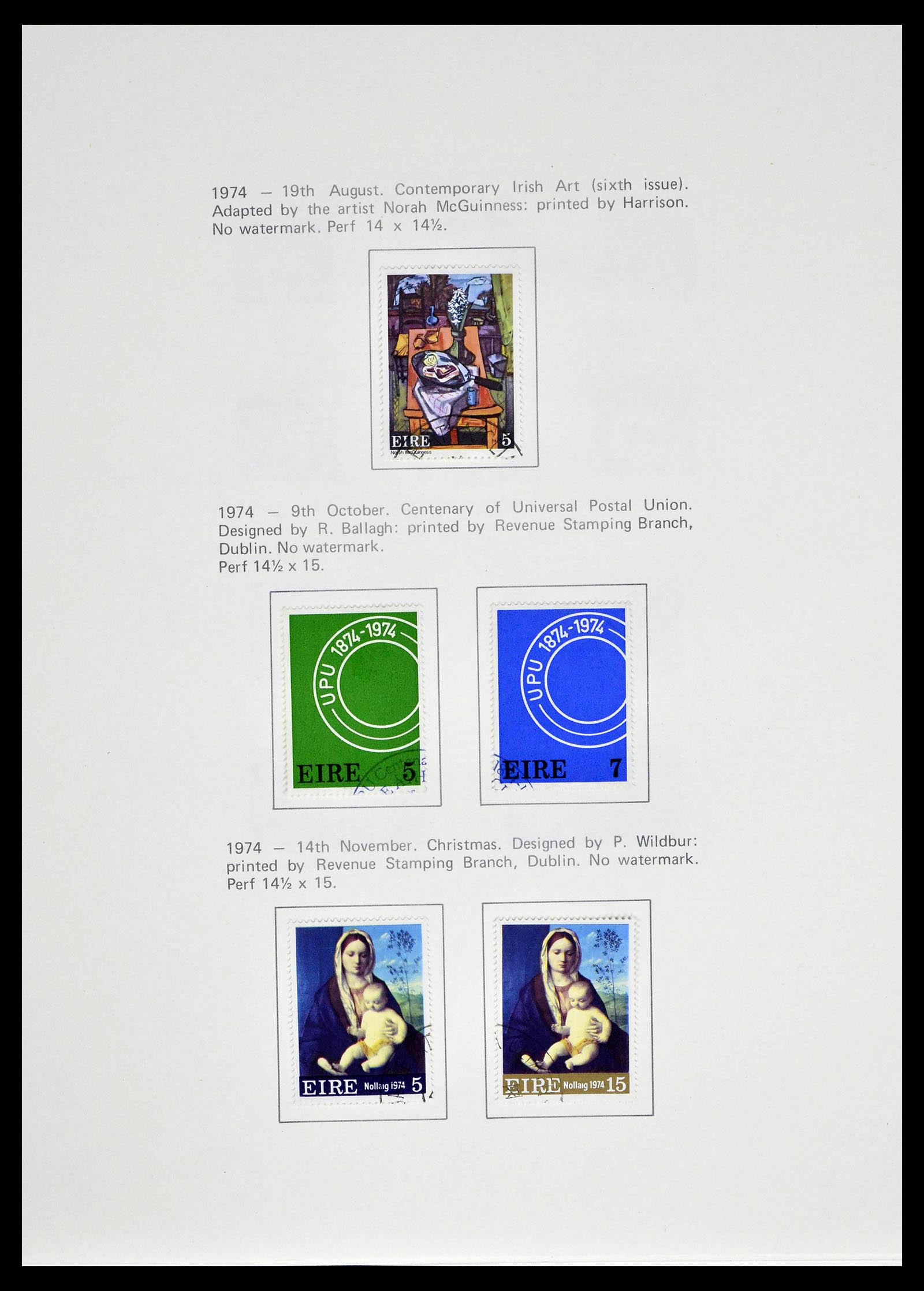 39173 0034 - Postzegelverzameling 39173 Ierland 1937-1979.