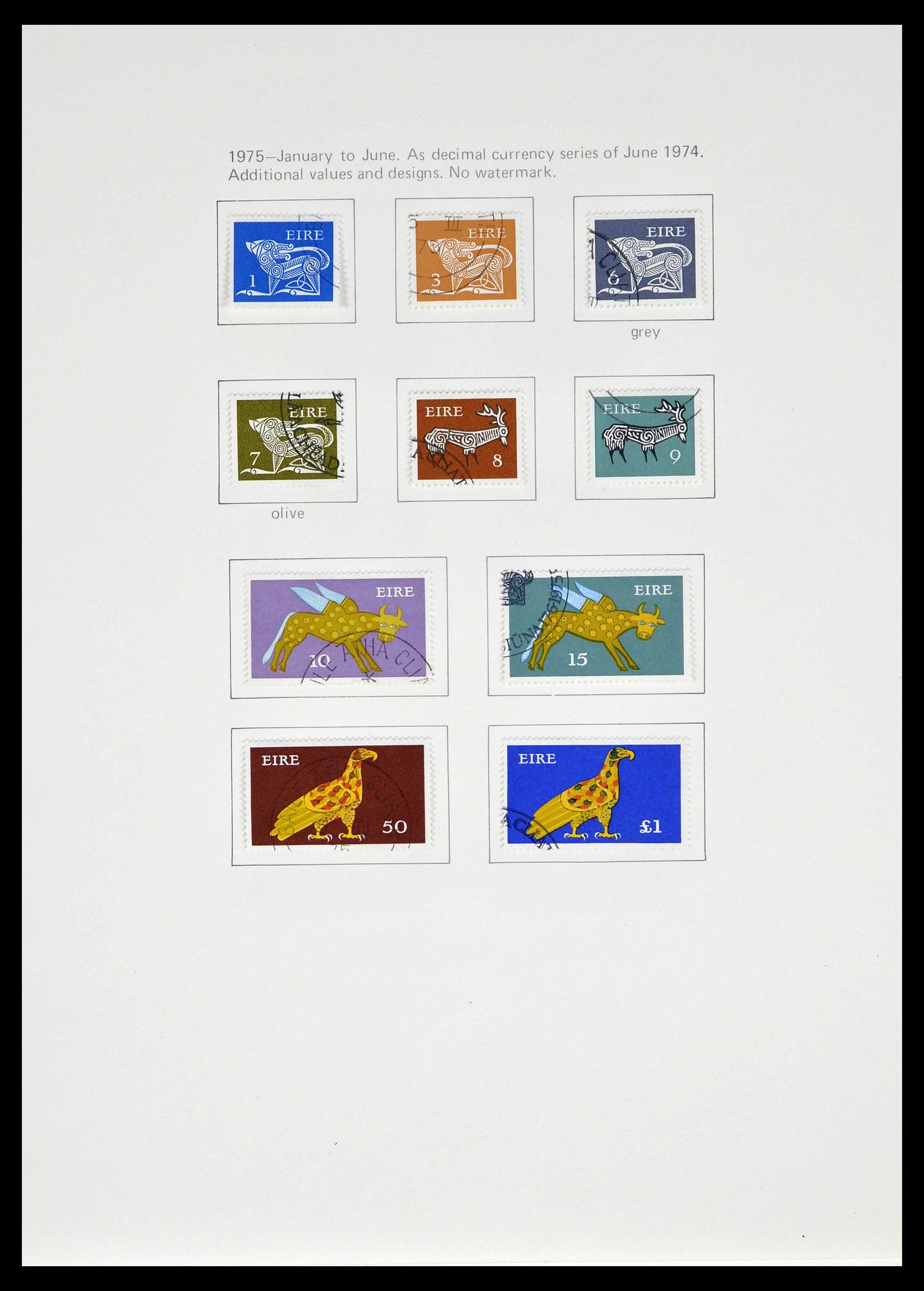 39173 0035 - Postzegelverzameling 39173 Ierland 1937-1979.