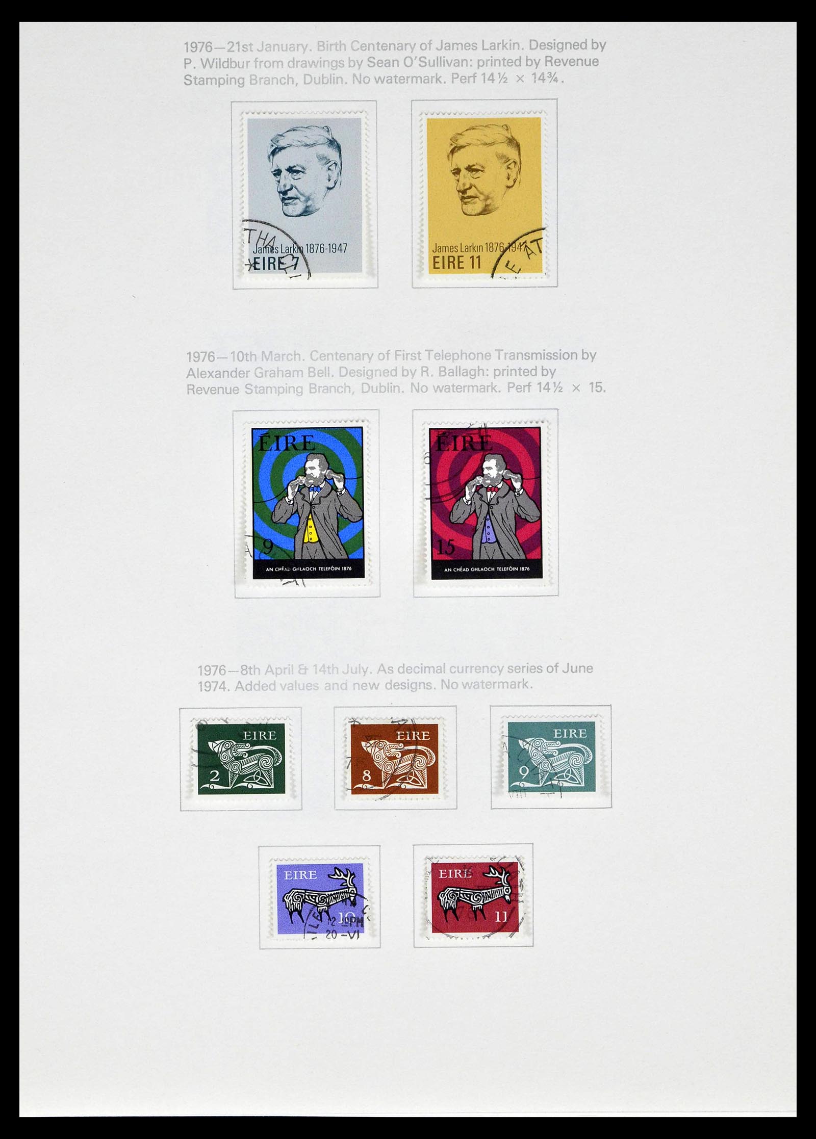 39173 0039 - Postzegelverzameling 39173 Ierland 1937-1979.
