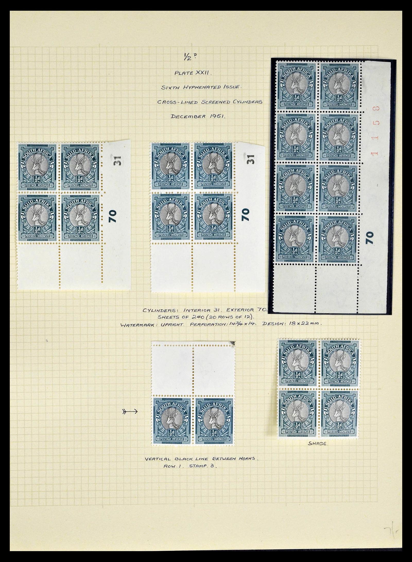 39174 0011 - Postzegelverzameling 39174 Zuid Afrika 1926-1954.