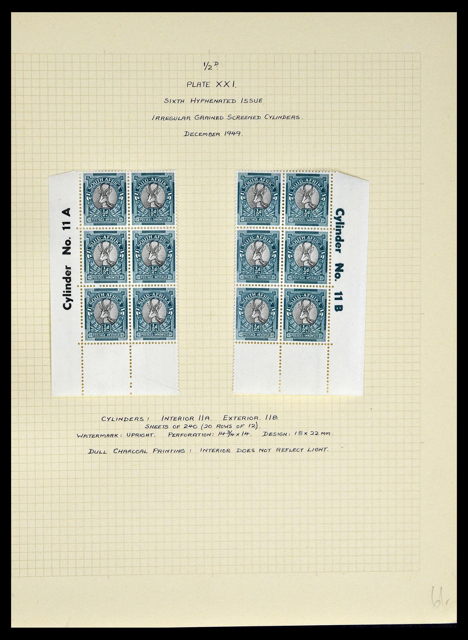 39174 0012 - Postzegelverzameling 39174 Zuid Afrika 1926-1954.