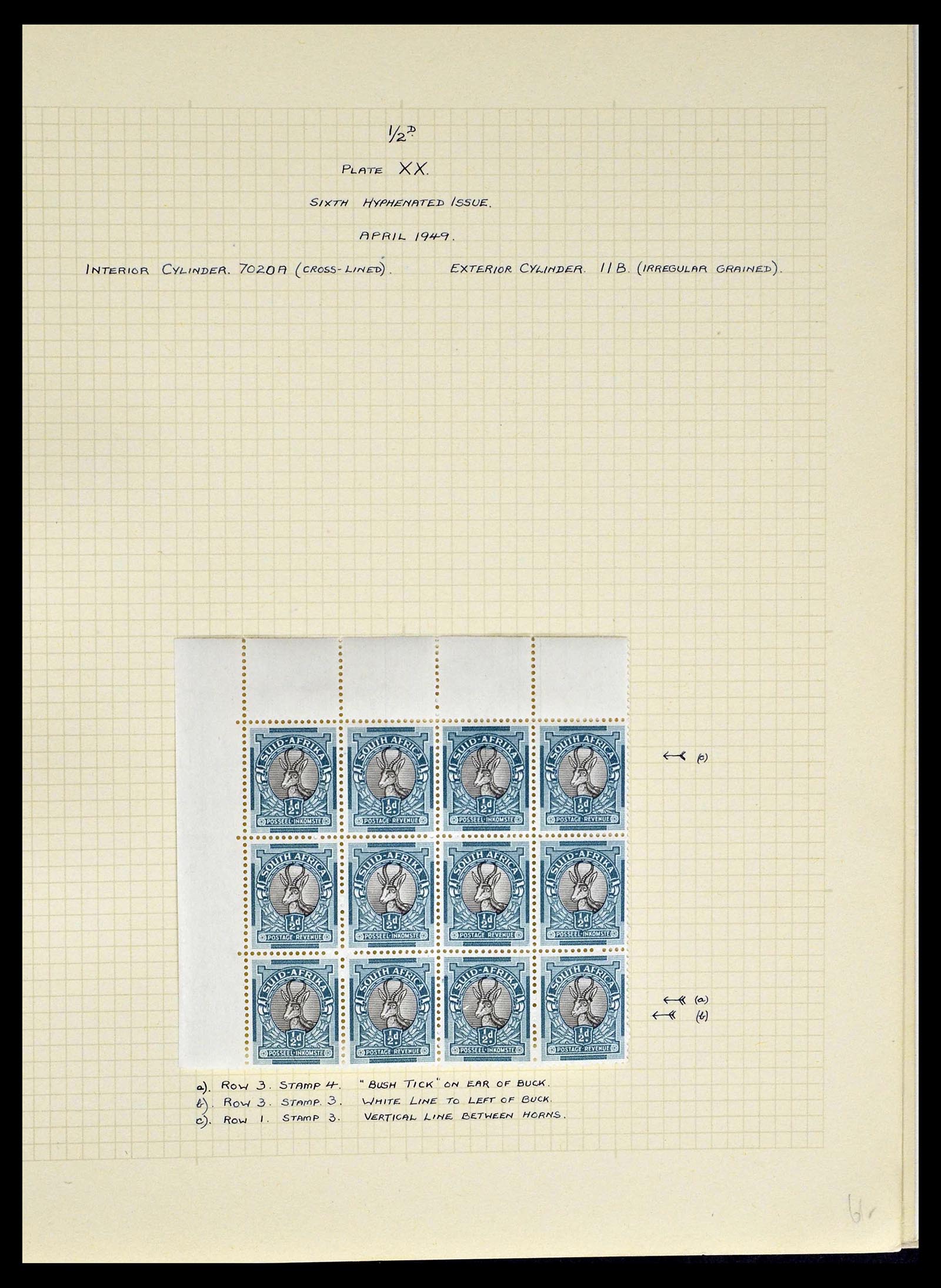 39174 0013 - Postzegelverzameling 39174 Zuid Afrika 1926-1954.