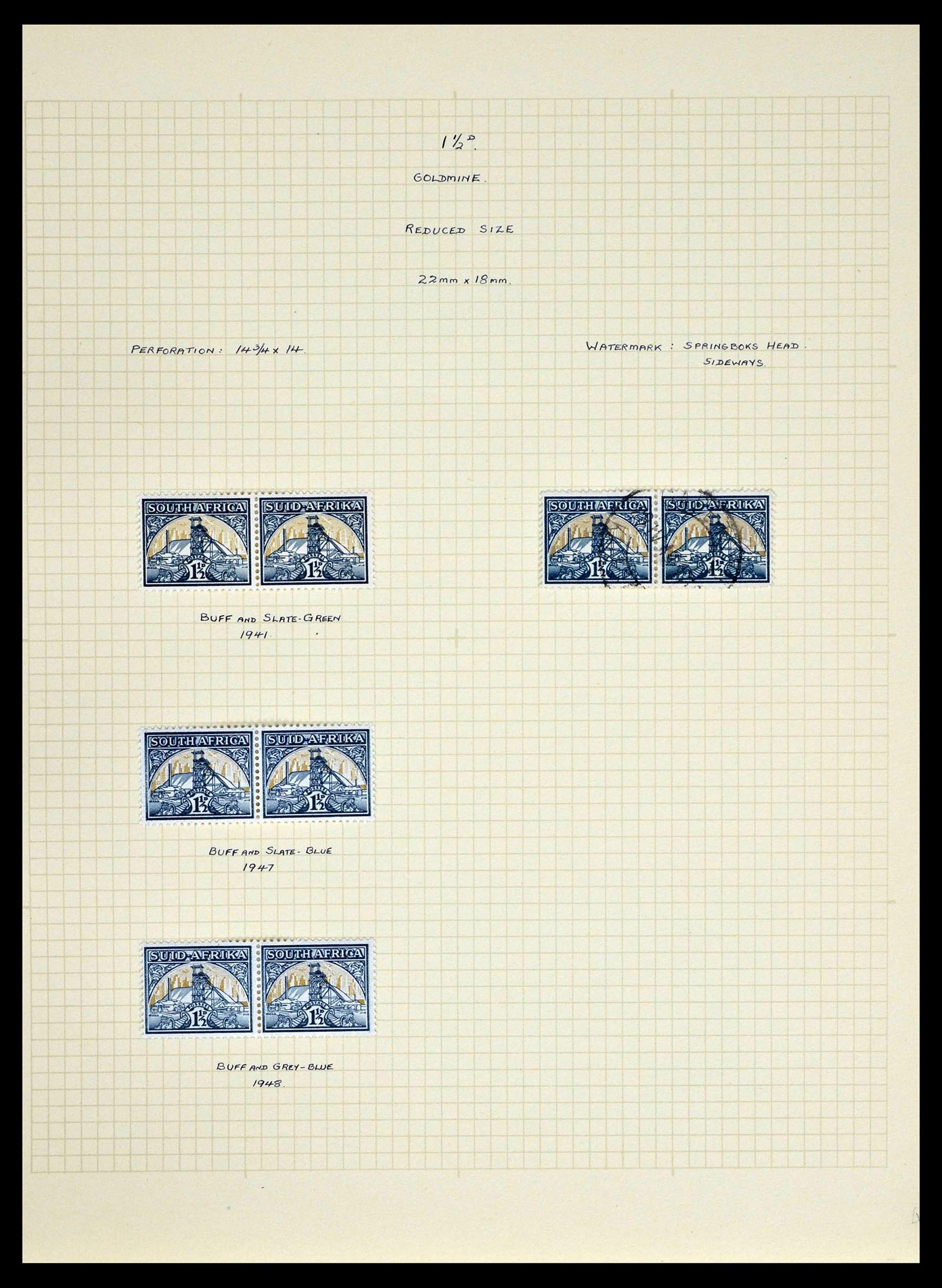 39174 0029 - Postzegelverzameling 39174 Zuid Afrika 1926-1954.