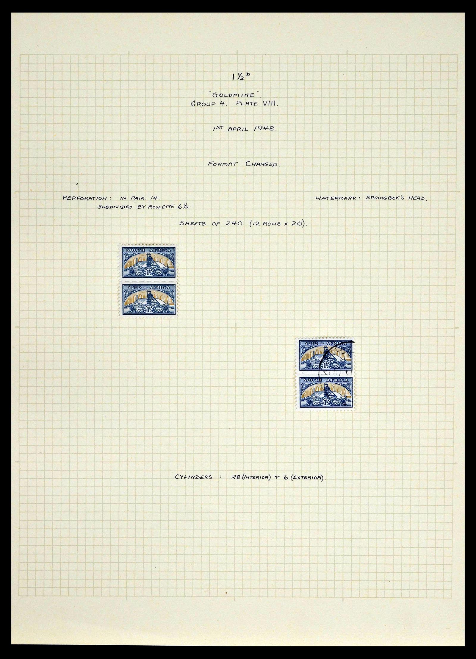 39174 0031 - Postzegelverzameling 39174 Zuid Afrika 1926-1954.