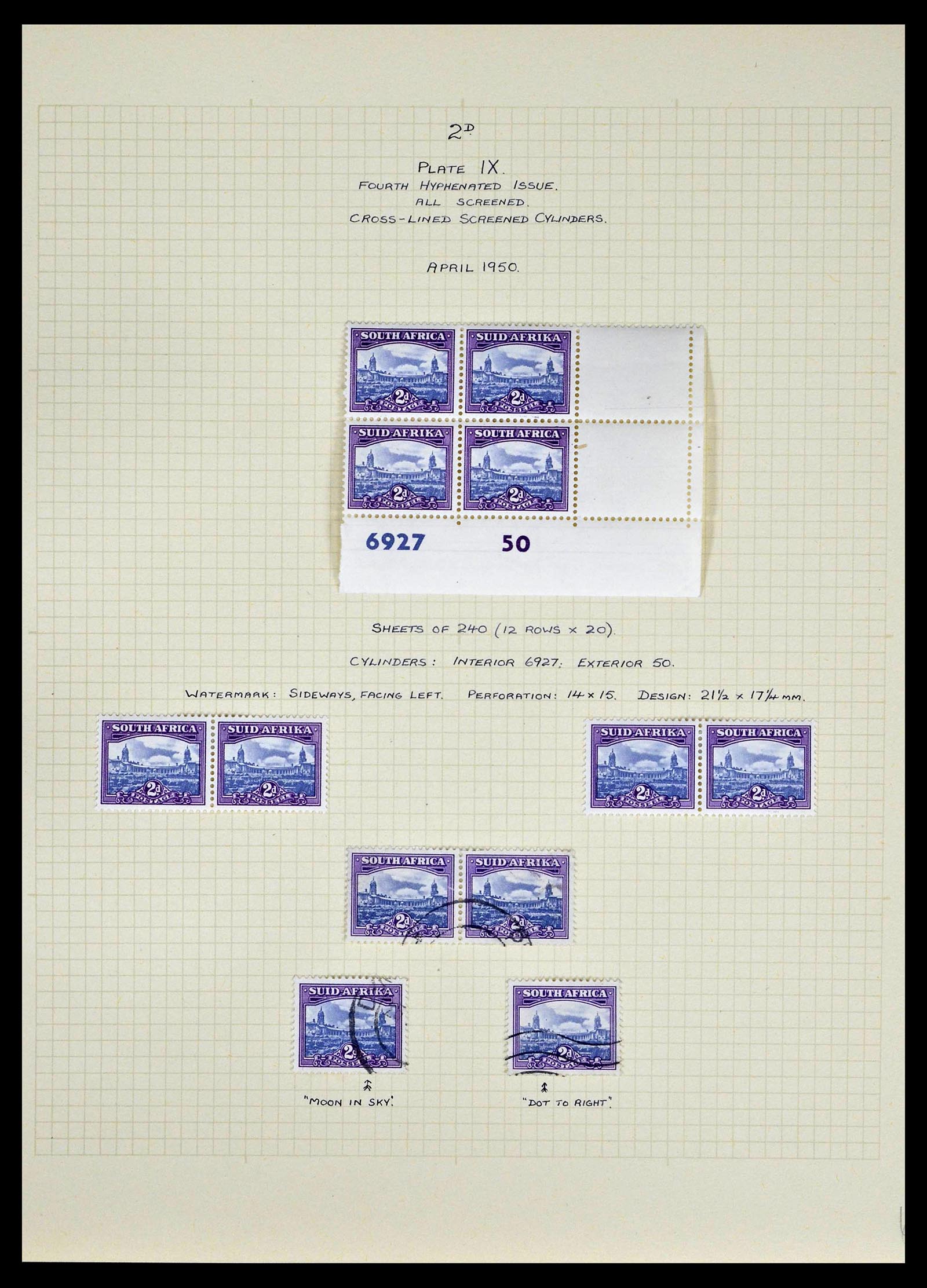 39174 0034 - Postzegelverzameling 39174 Zuid Afrika 1926-1954.