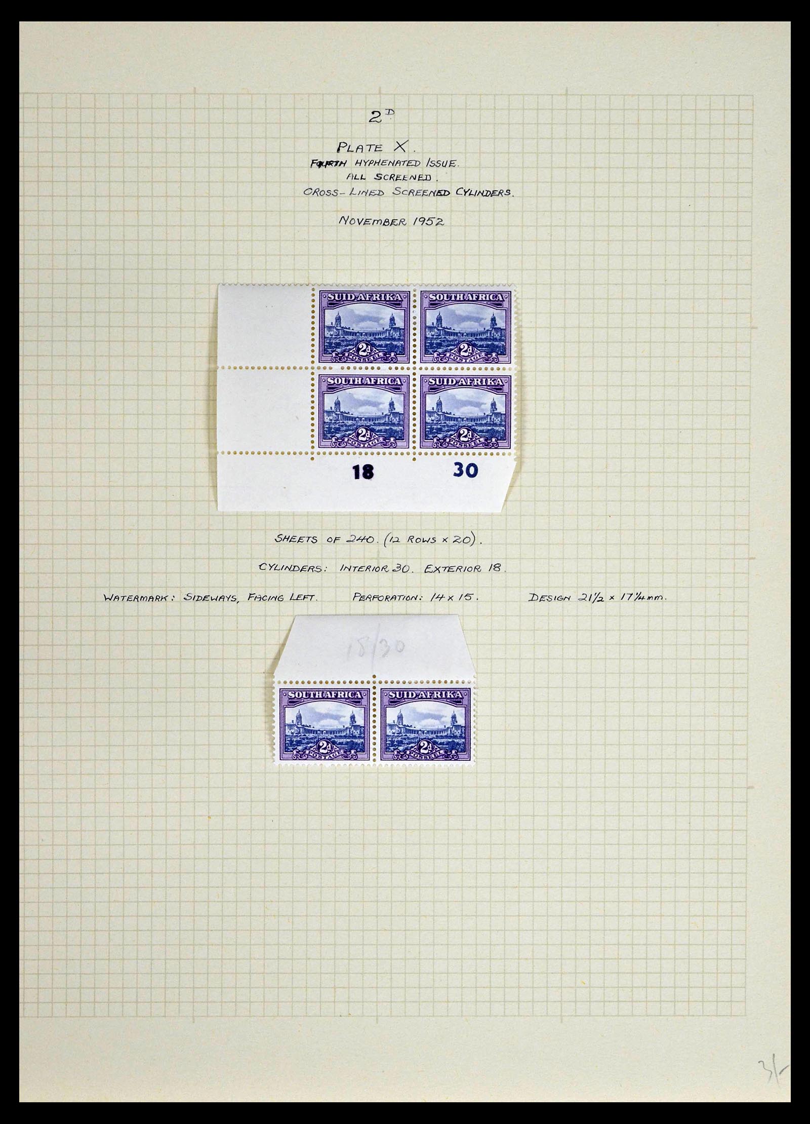 39174 0037 - Postzegelverzameling 39174 Zuid Afrika 1926-1954.