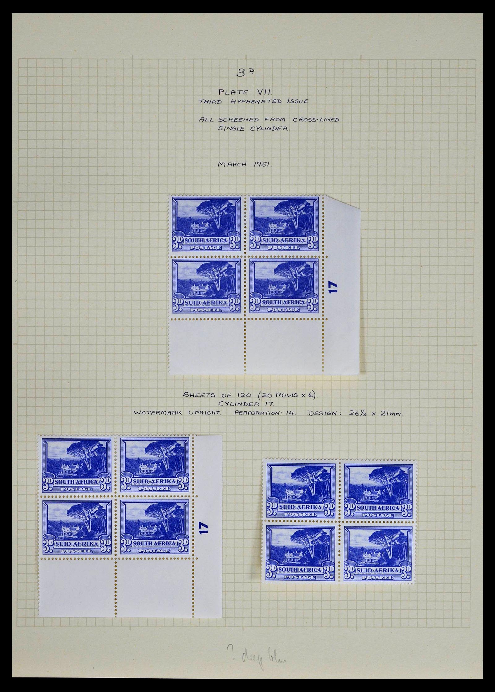 39174 0039 - Postzegelverzameling 39174 Zuid Afrika 1926-1954.