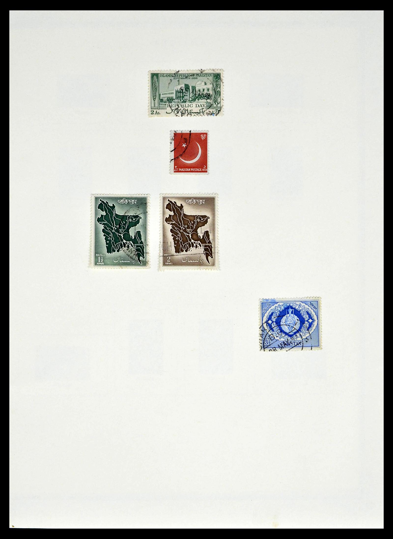 39177 0009 - Postzegelverzameling 39177 Pakistan 1947-1980.