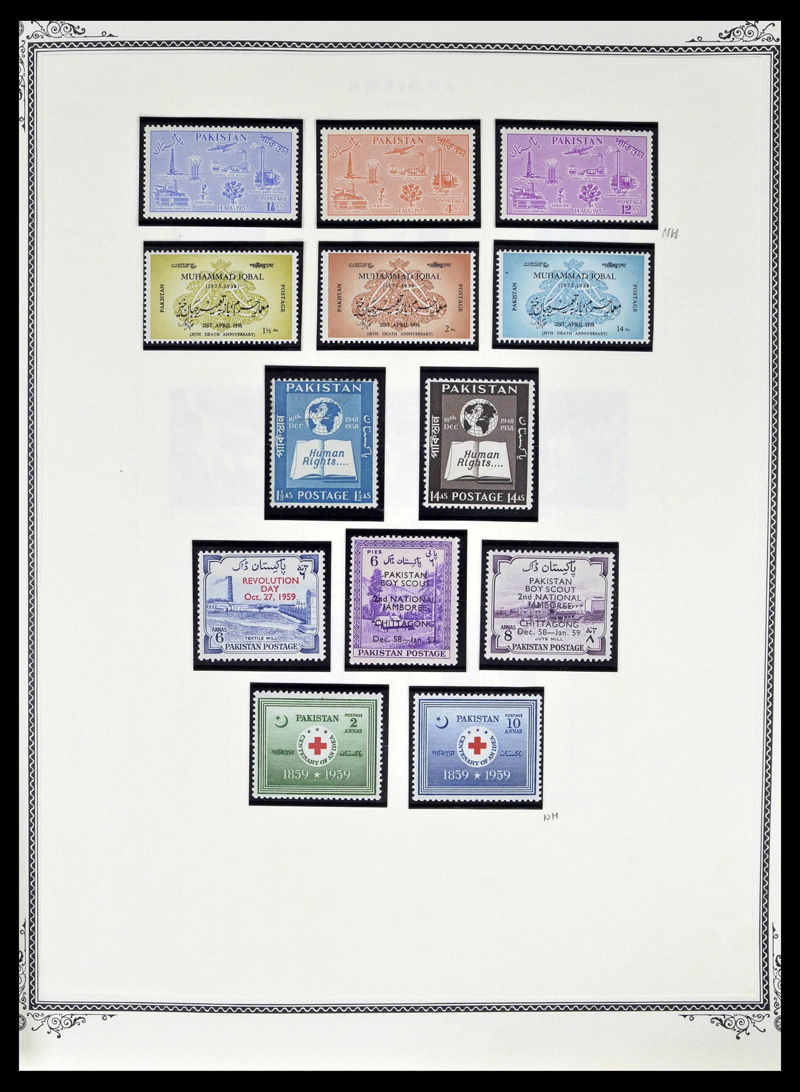 39177 0012 - Postzegelverzameling 39177 Pakistan 1947-1980.