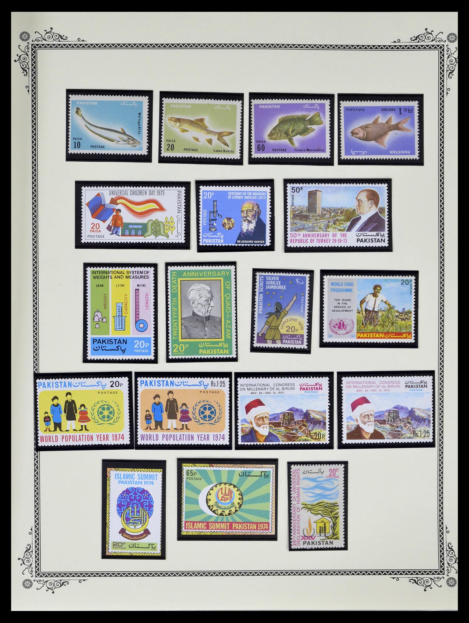 39177 0044 - Postzegelverzameling 39177 Pakistan 1947-1980.