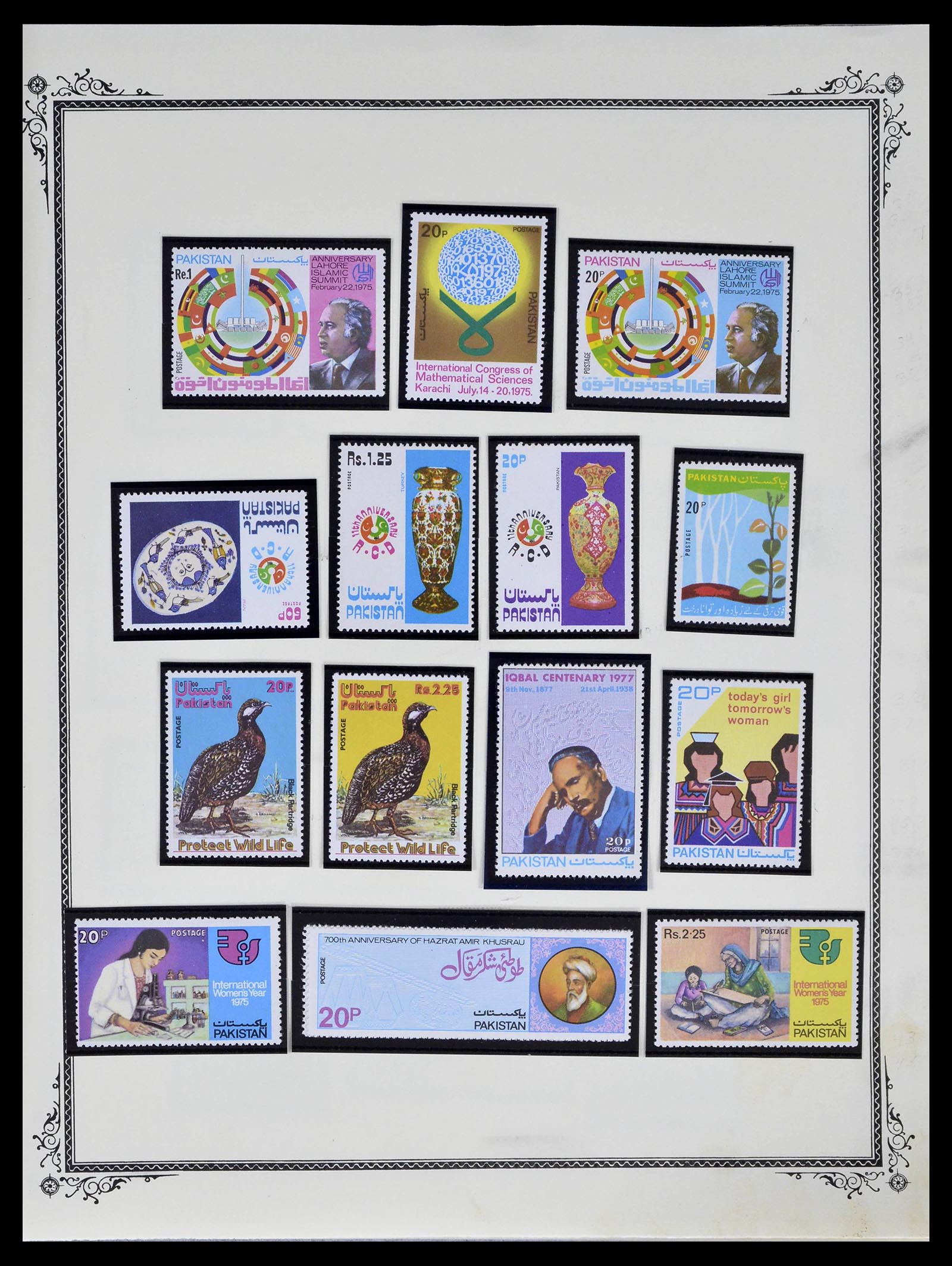 39177 0048 - Postzegelverzameling 39177 Pakistan 1947-1980.