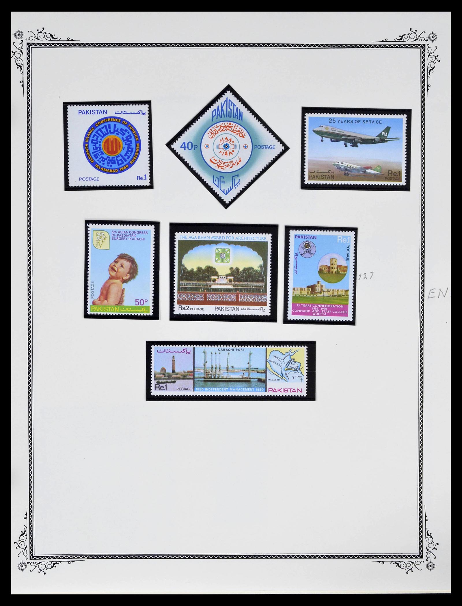 39177 0061 - Postzegelverzameling 39177 Pakistan 1947-1980.
