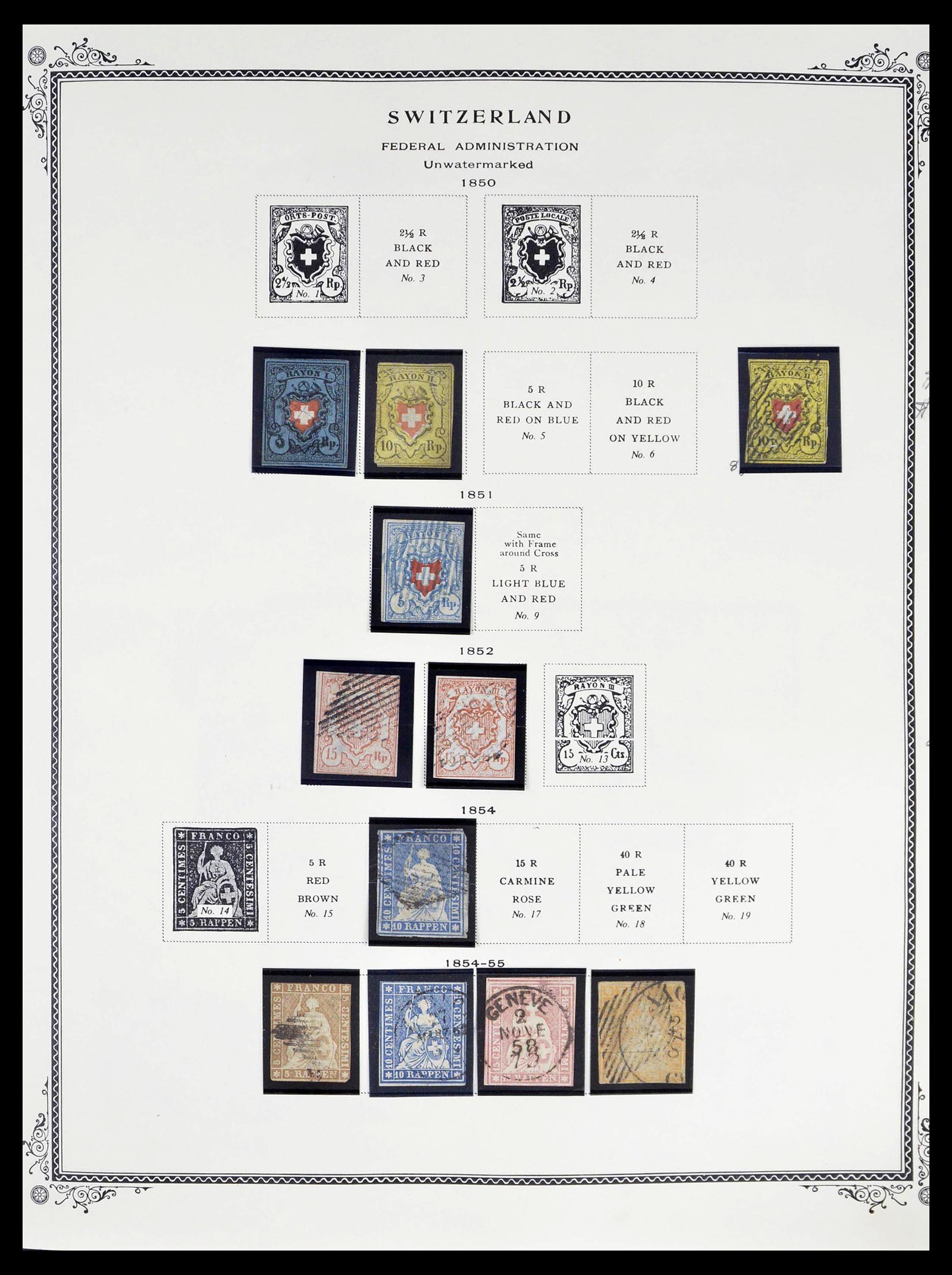 39178 0001 - Stamp collection 39178 Switzerland 1850-1989.