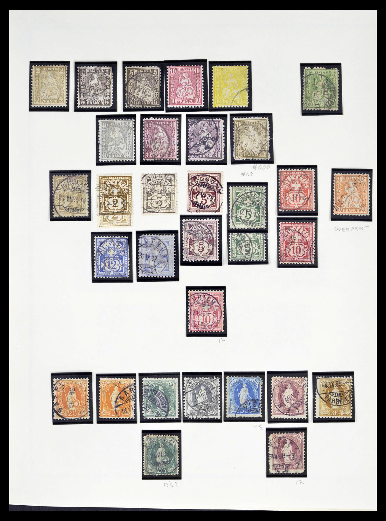 39178 0004 - Stamp collection 39178 Switzerland 1850-1989.