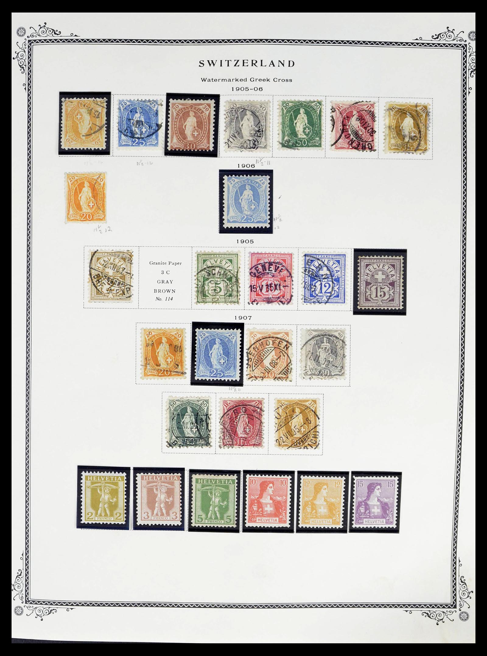 39178 0009 - Stamp collection 39178 Switzerland 1850-1989.